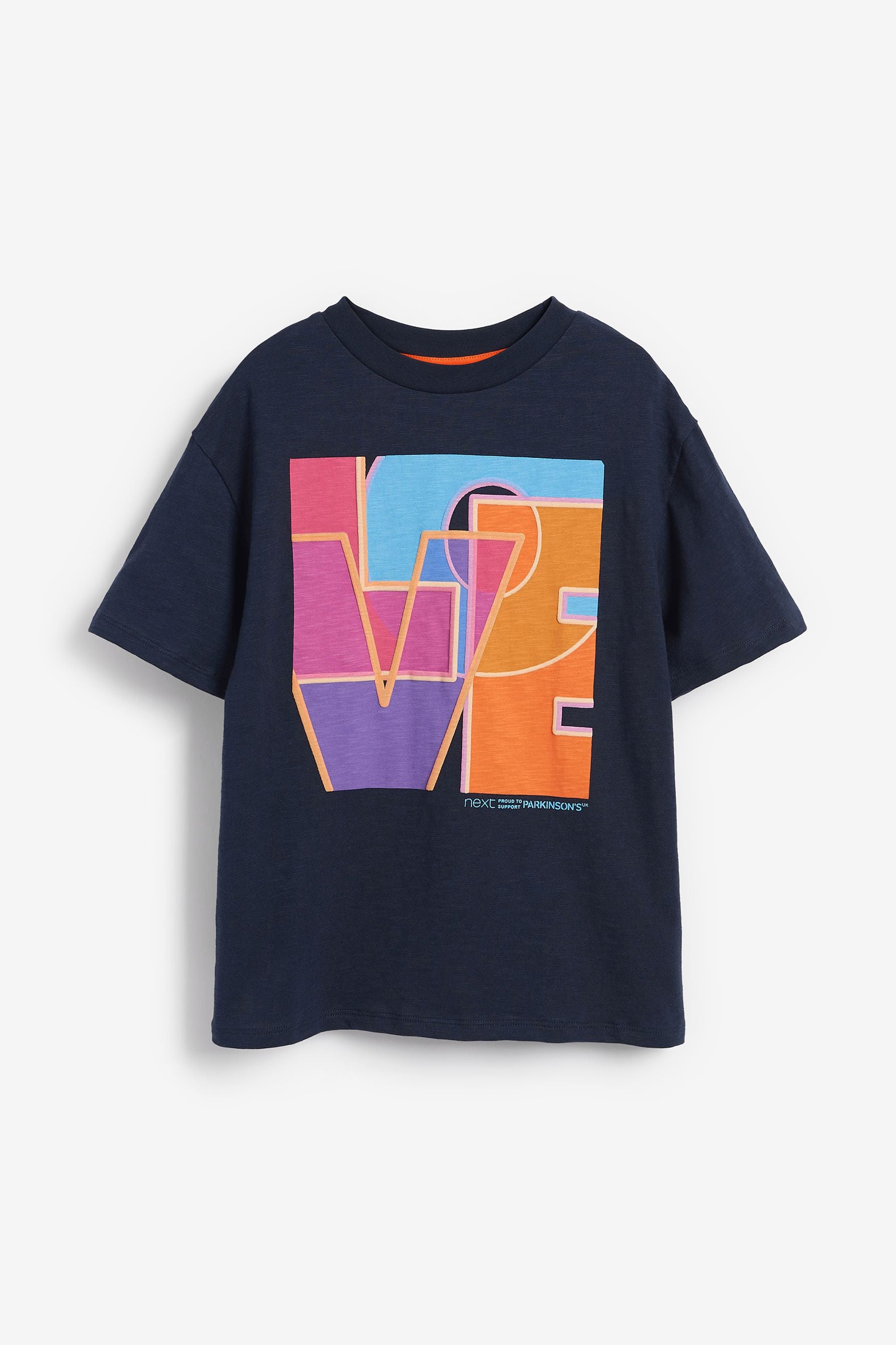 Navy Blue Oversized T-Shirt Alex Echo for Parkinson's UK at Next Kids (1.5-16yrs)