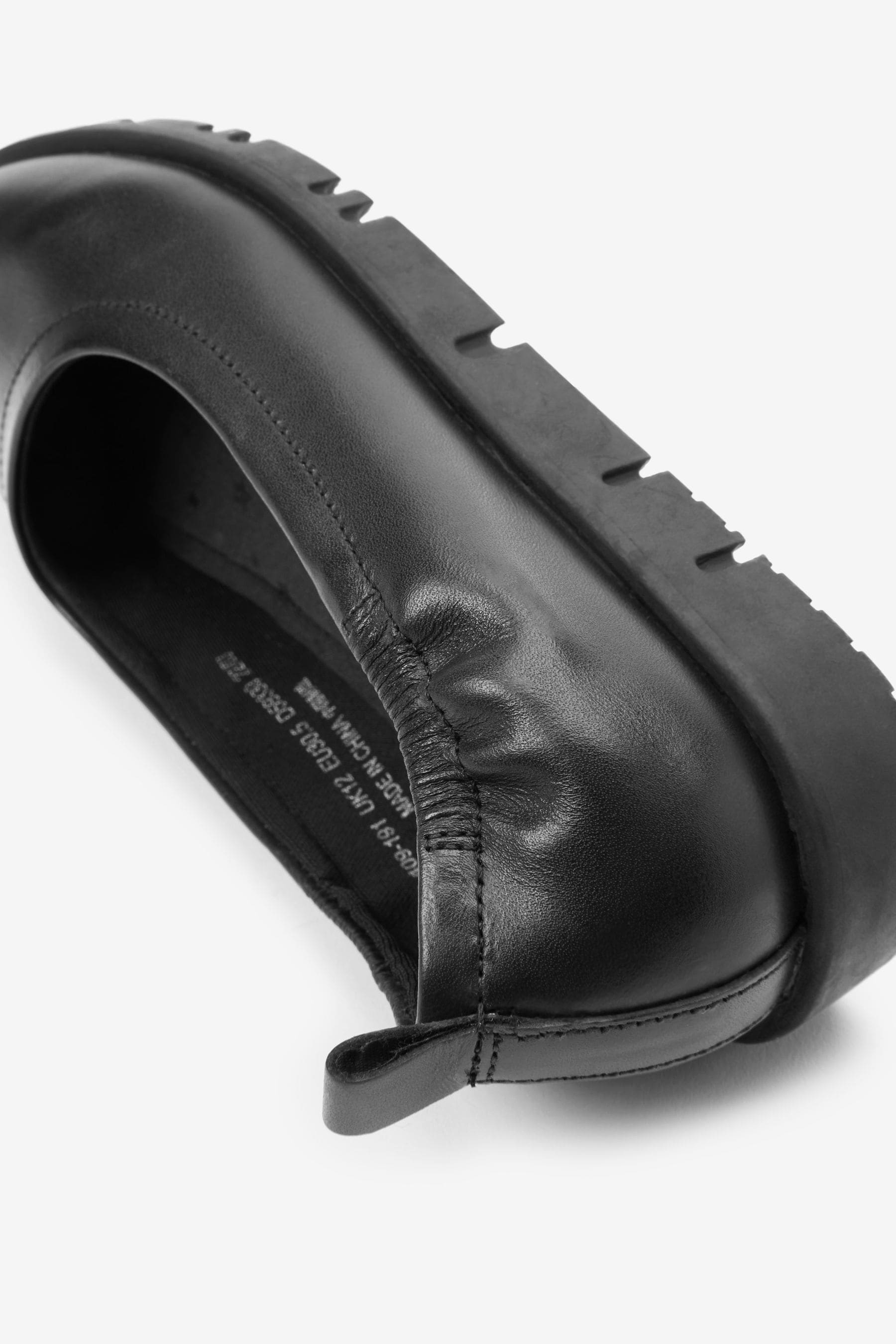 Black School Motion Flex Ballerina Shoes