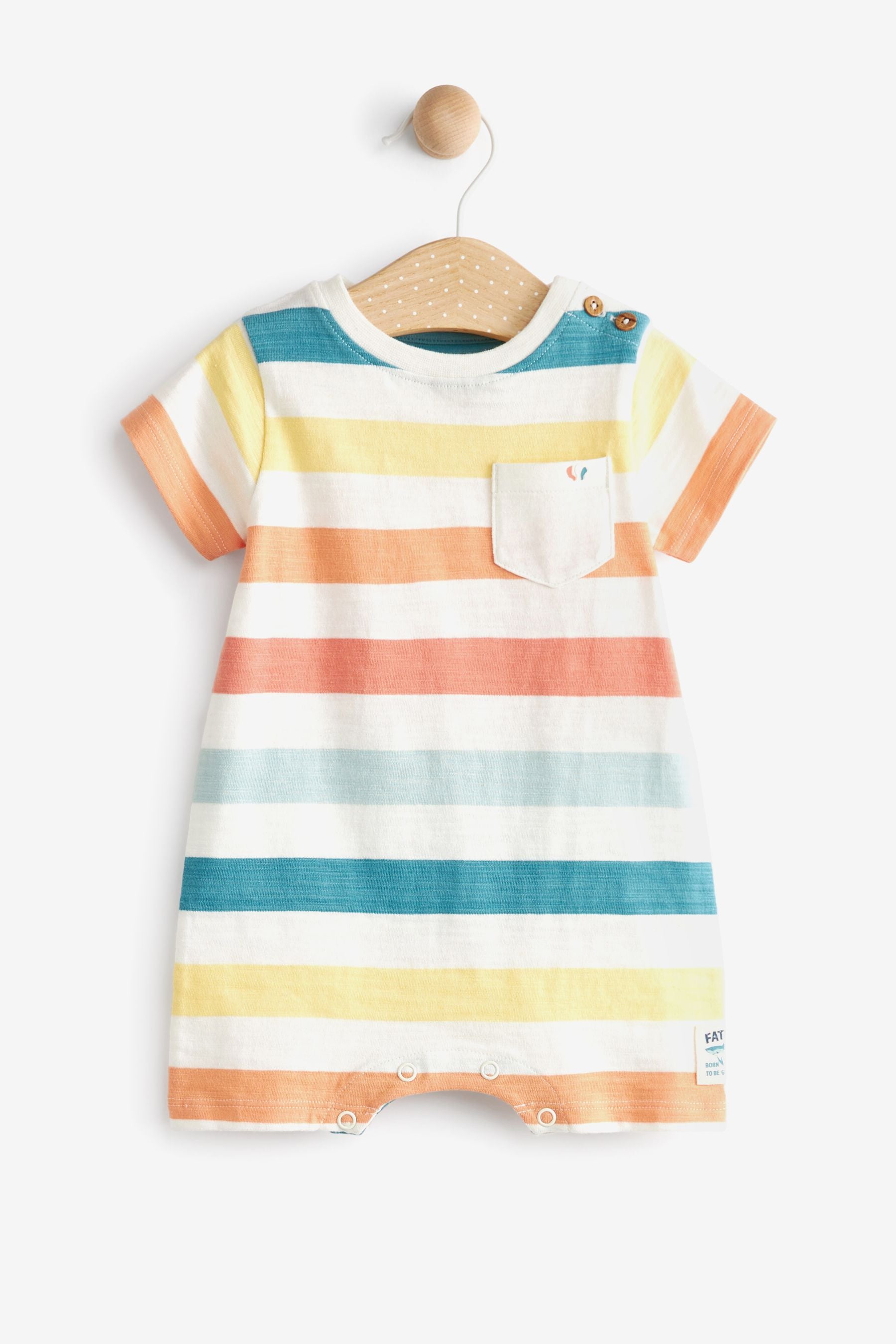 FatFace Baby Crew Stripe Romper