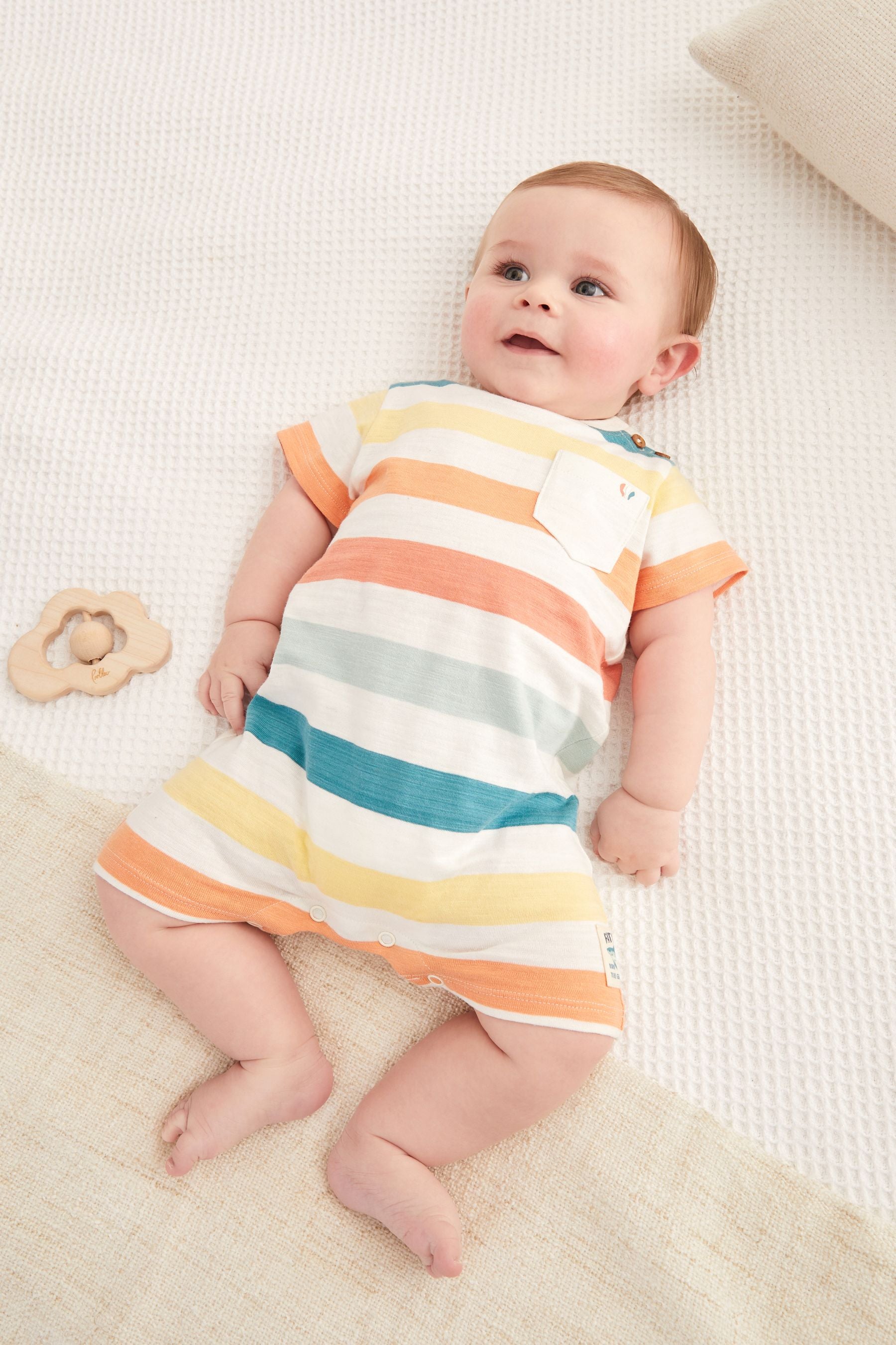 FatFace Baby Crew Stripe Romper