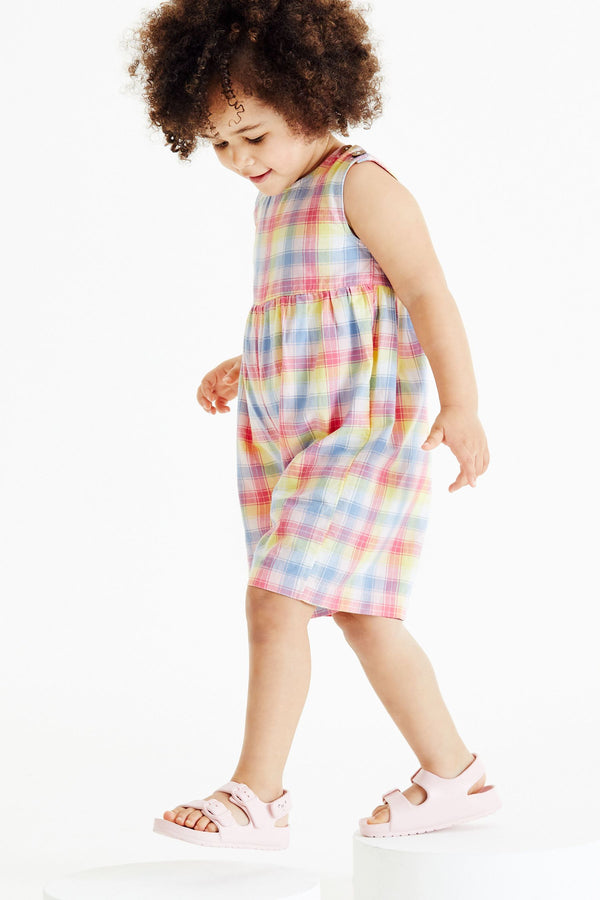 Pink Check Cotton Playsuit (3mths-7yrs)