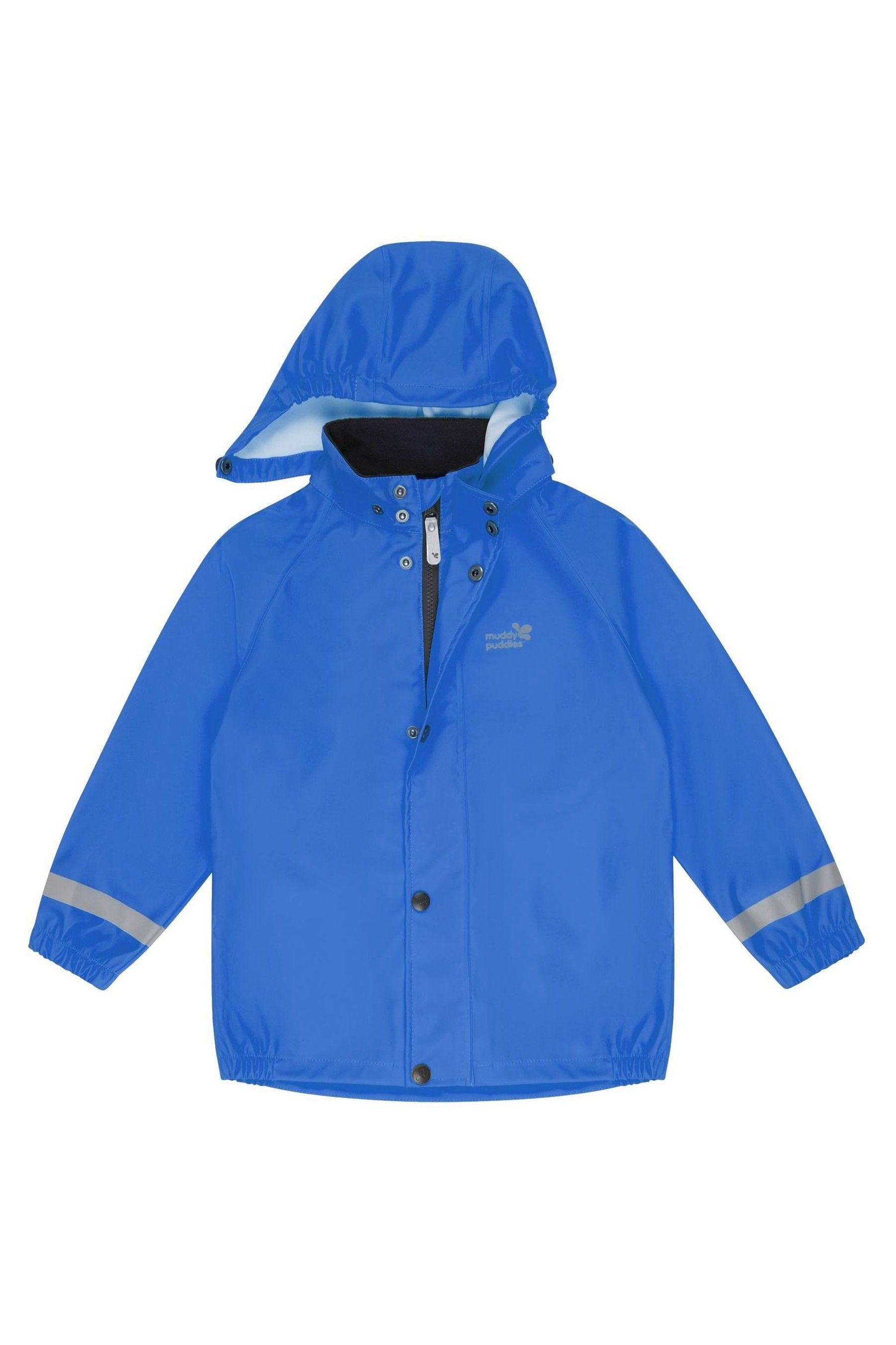 Royal Blue Muddy Puddles Recycled Rainy Day Waterproof Jacket