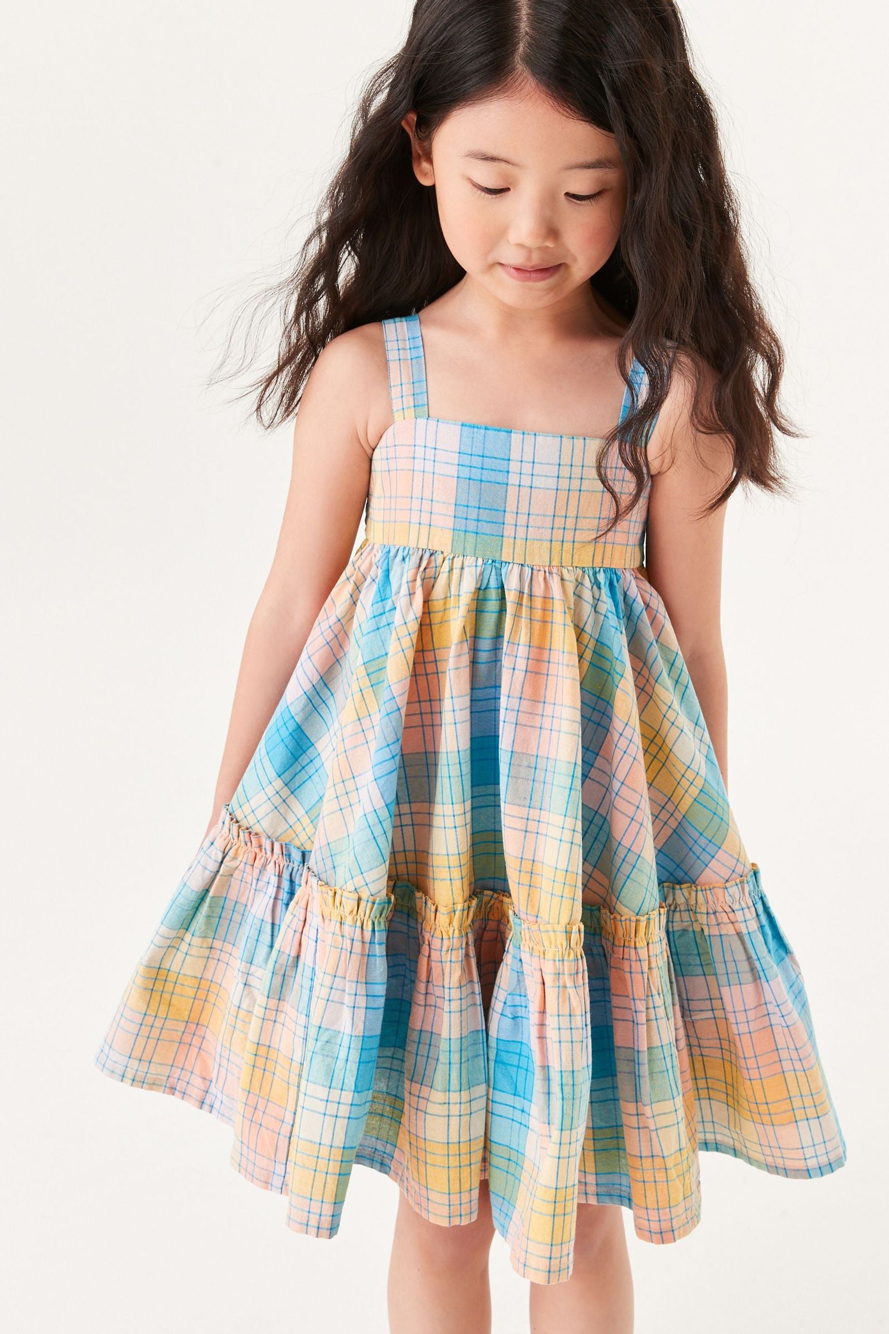 Multi Tiered Check Sundress (3-16yrs)