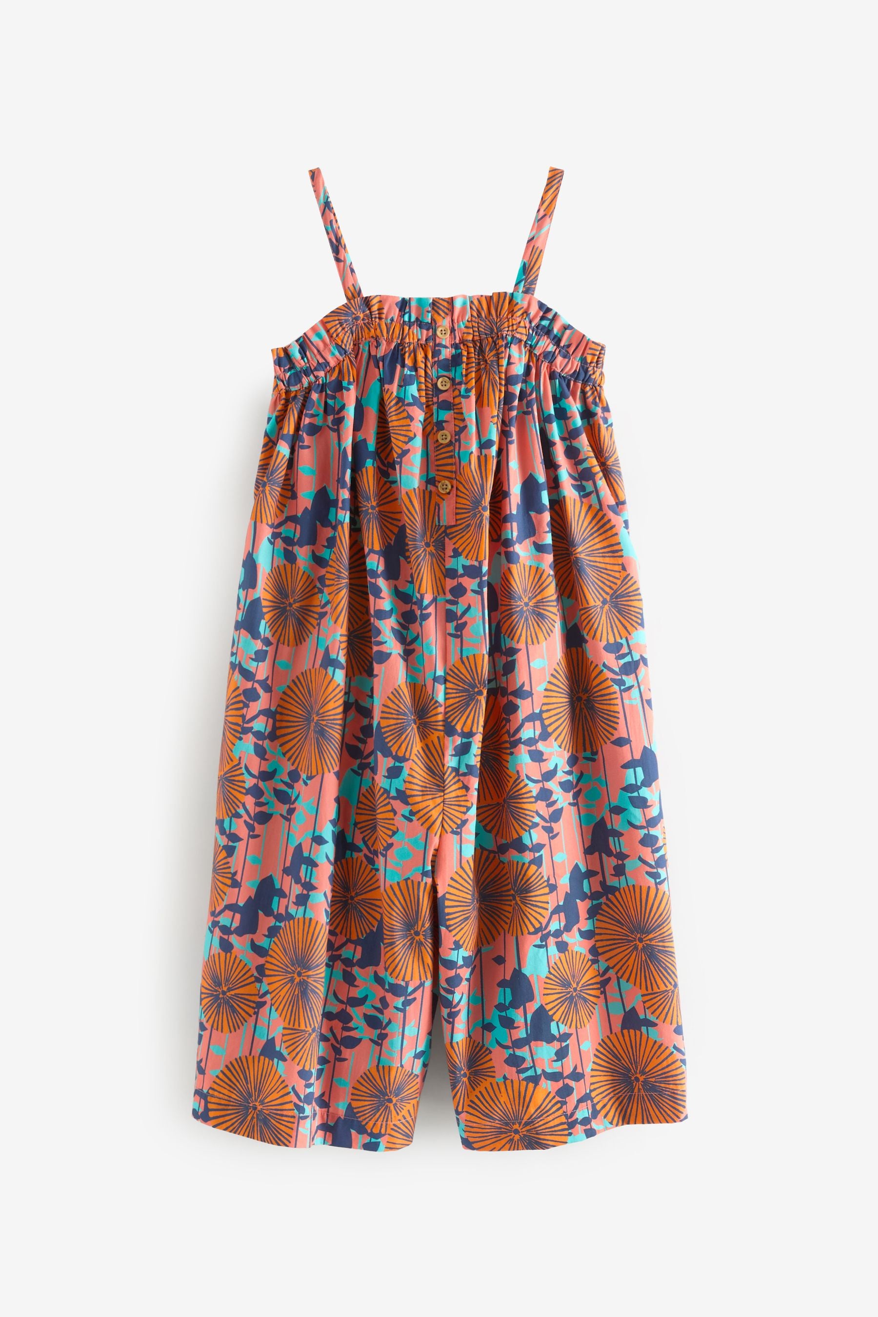 Rust Floral Jumpsuit (3-16yrs)