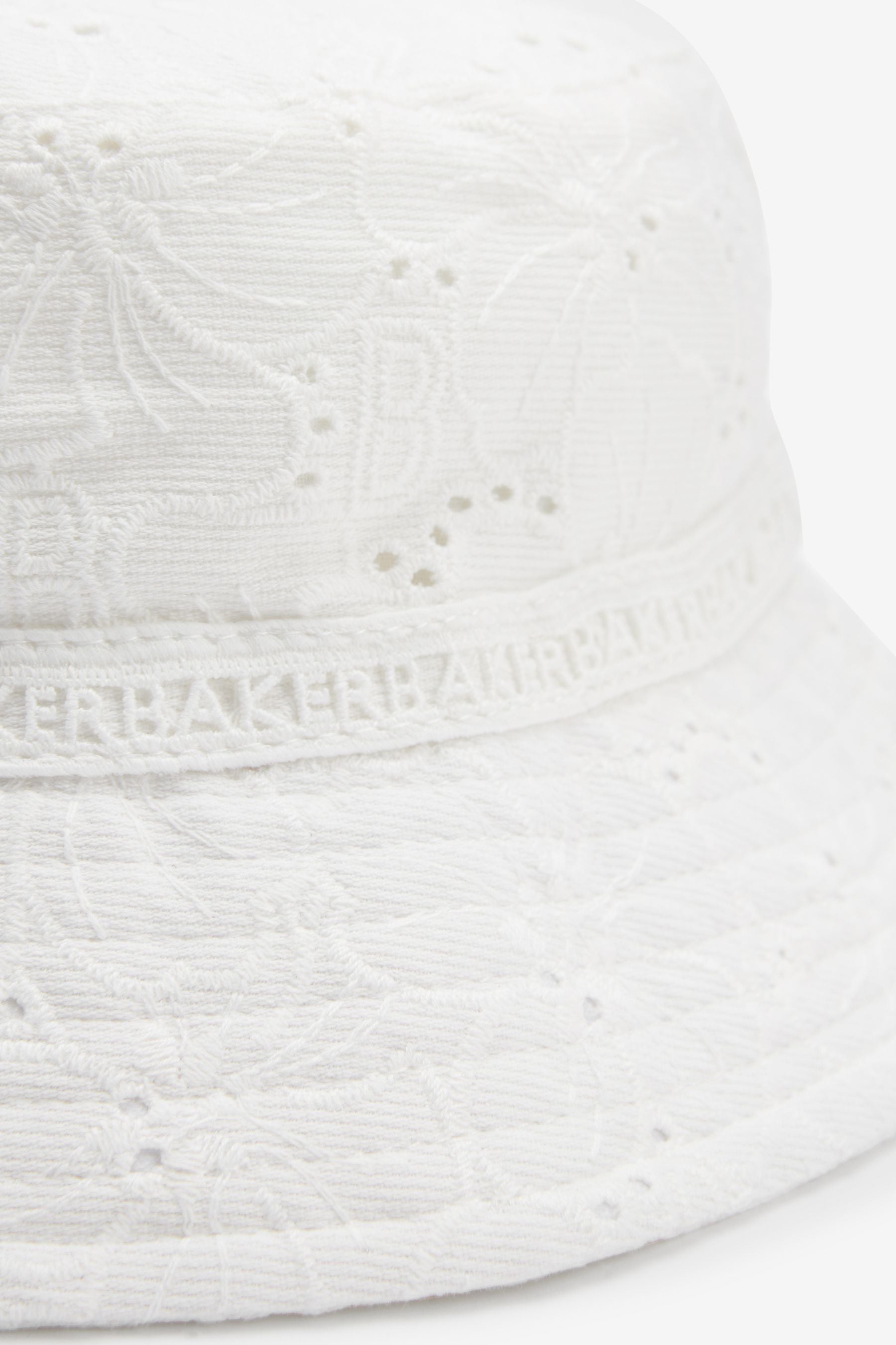 White Baker by Ted Baker White Broderie Bucket Hat