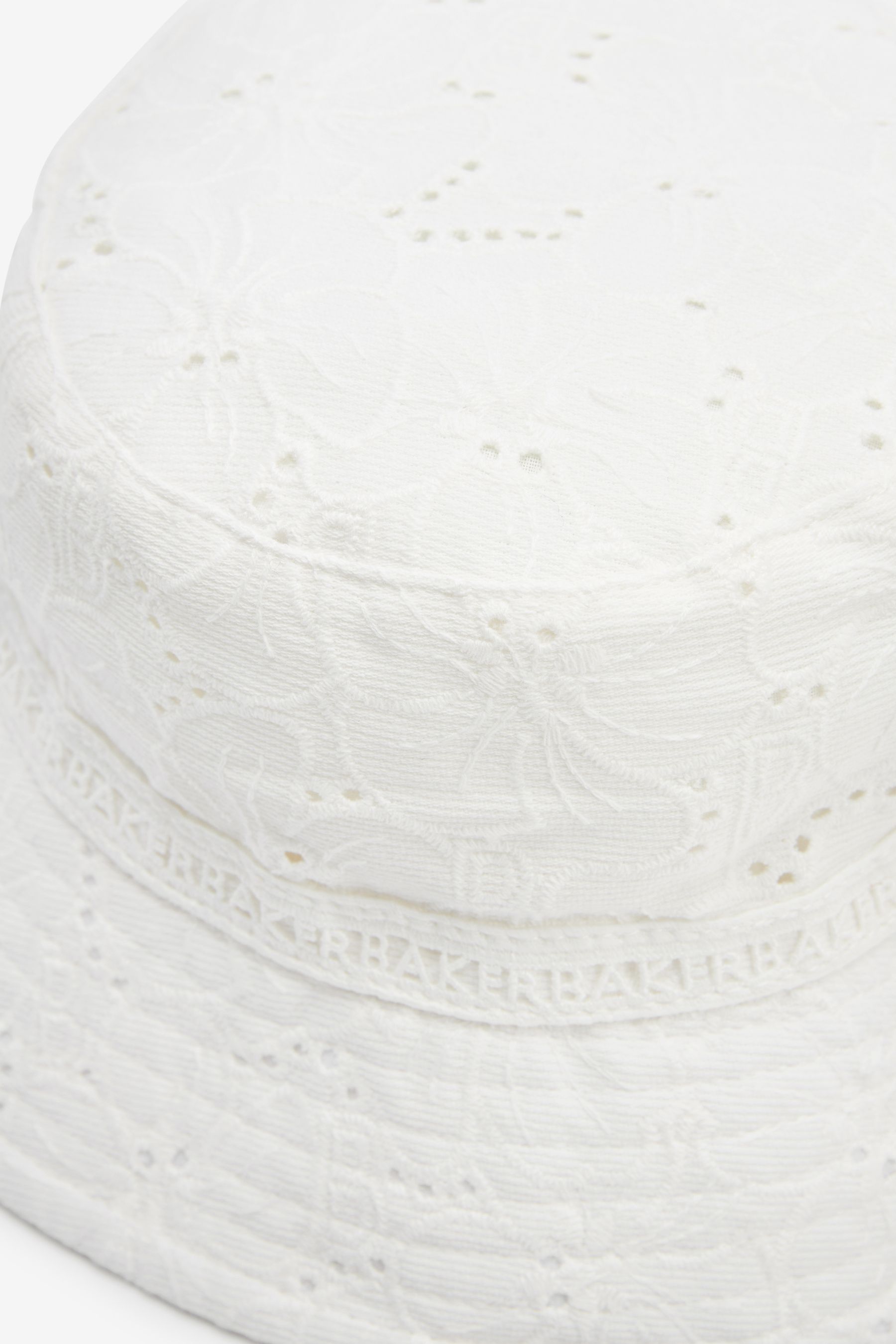 White Baker by Ted Baker White Broderie Bucket Hat