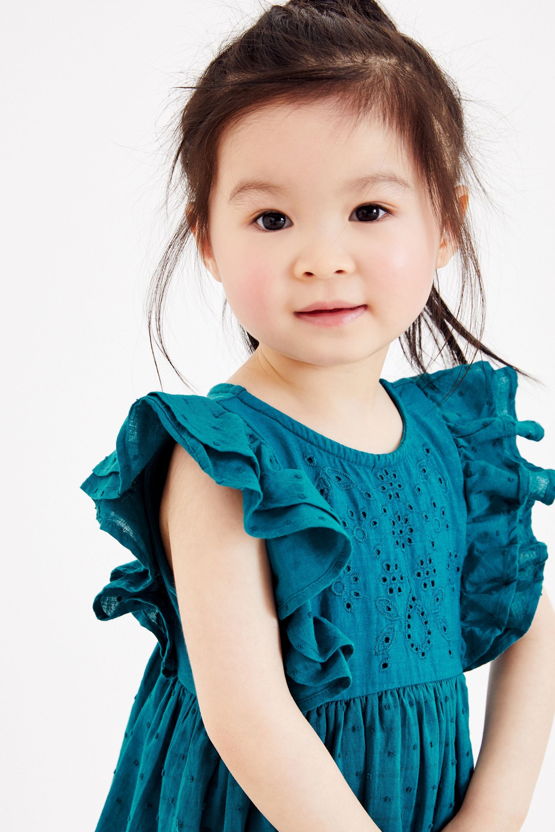 Teal Blue Cotton Sundress (3mths-7yrs)