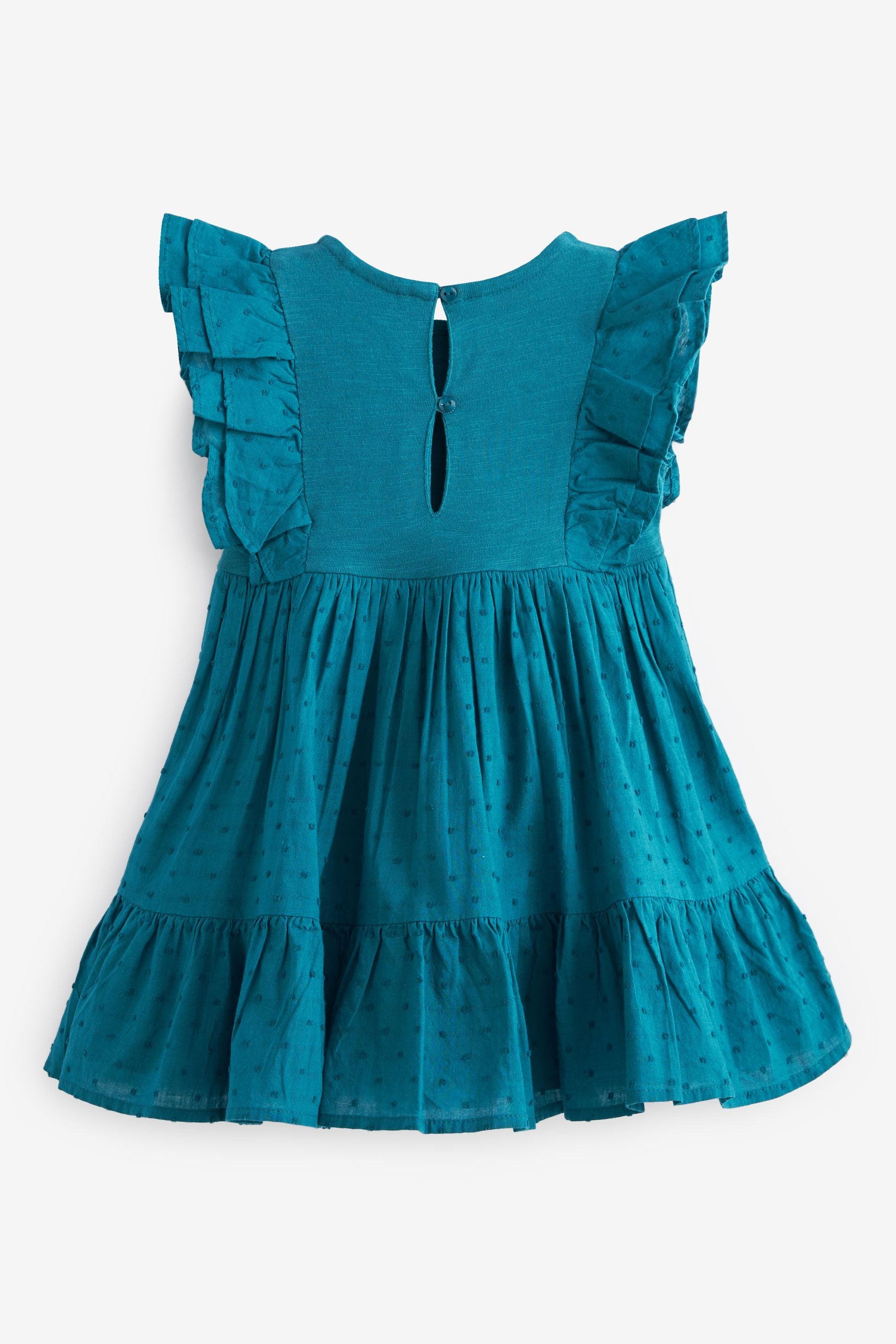 Teal Blue Cotton Sundress (3mths-7yrs)