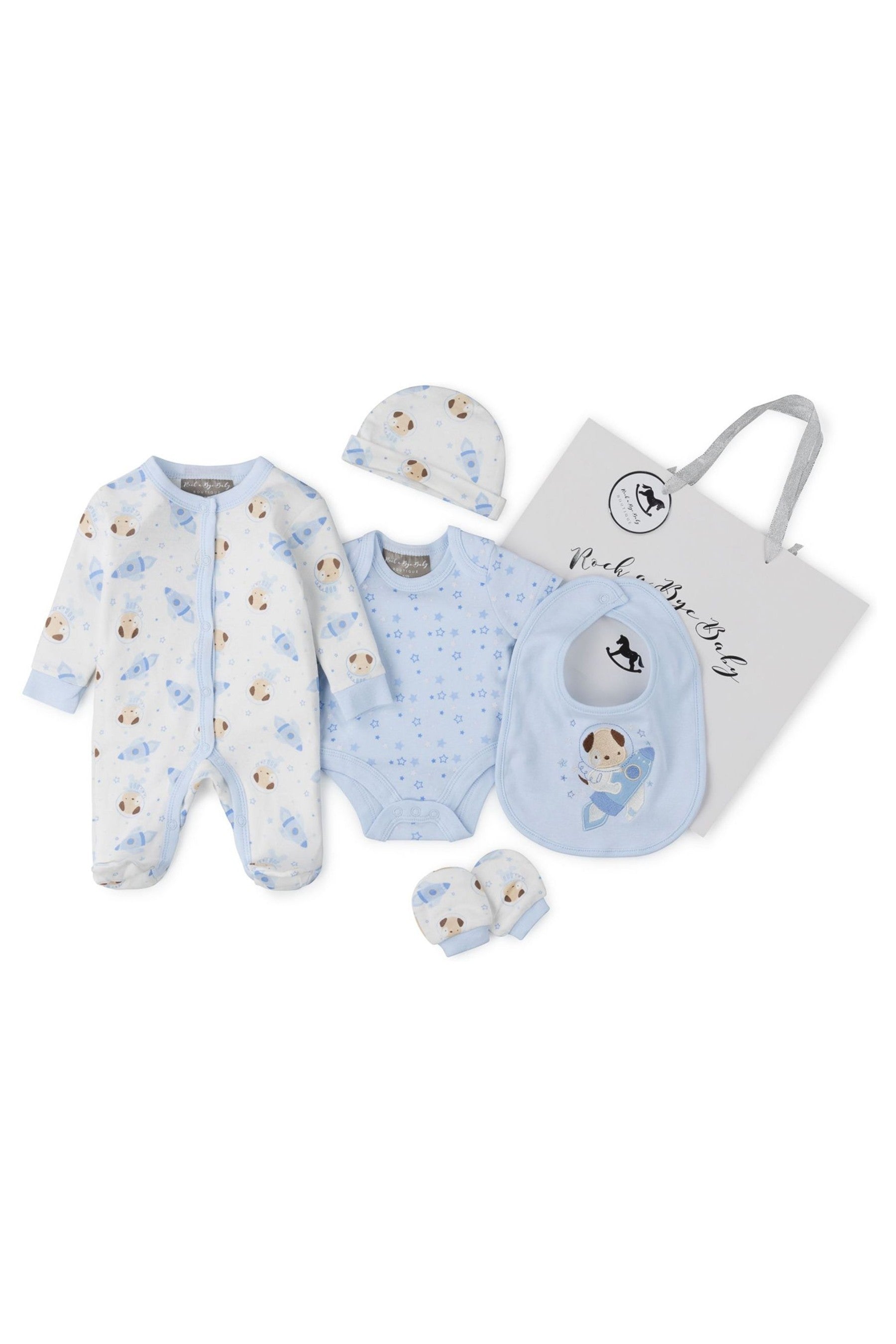 Rock A Bye Baby Boutique Blue Bears 5 Piece Set