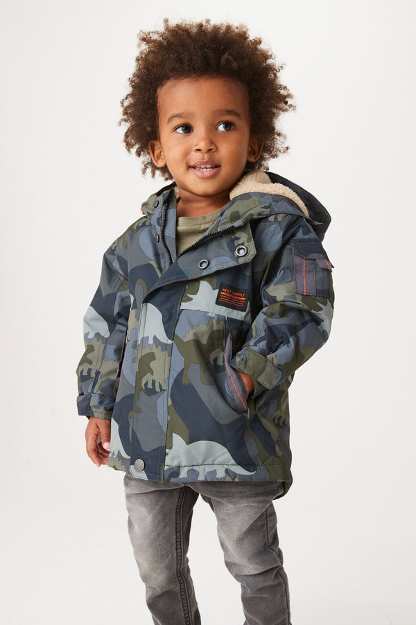 Green Dinosaur Waterproof Coat (3mths-7yrs)