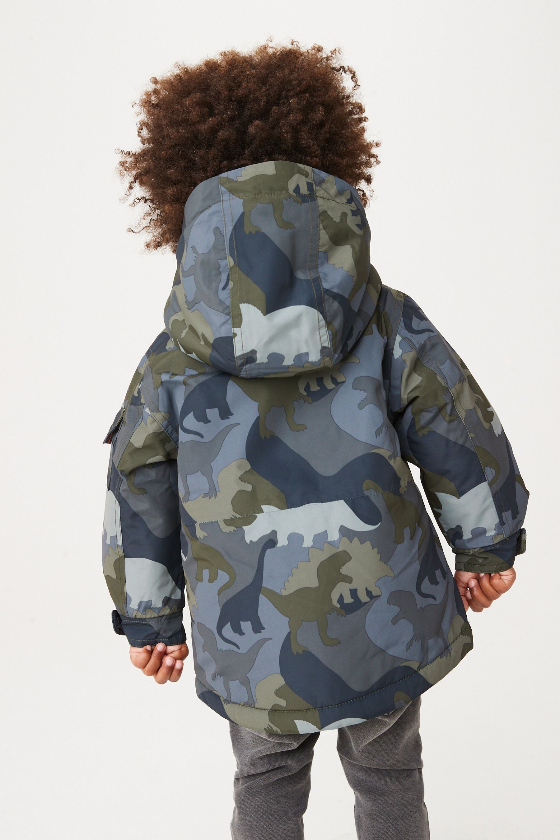 Green Dinosaur Waterproof Coat (3mths-7yrs)