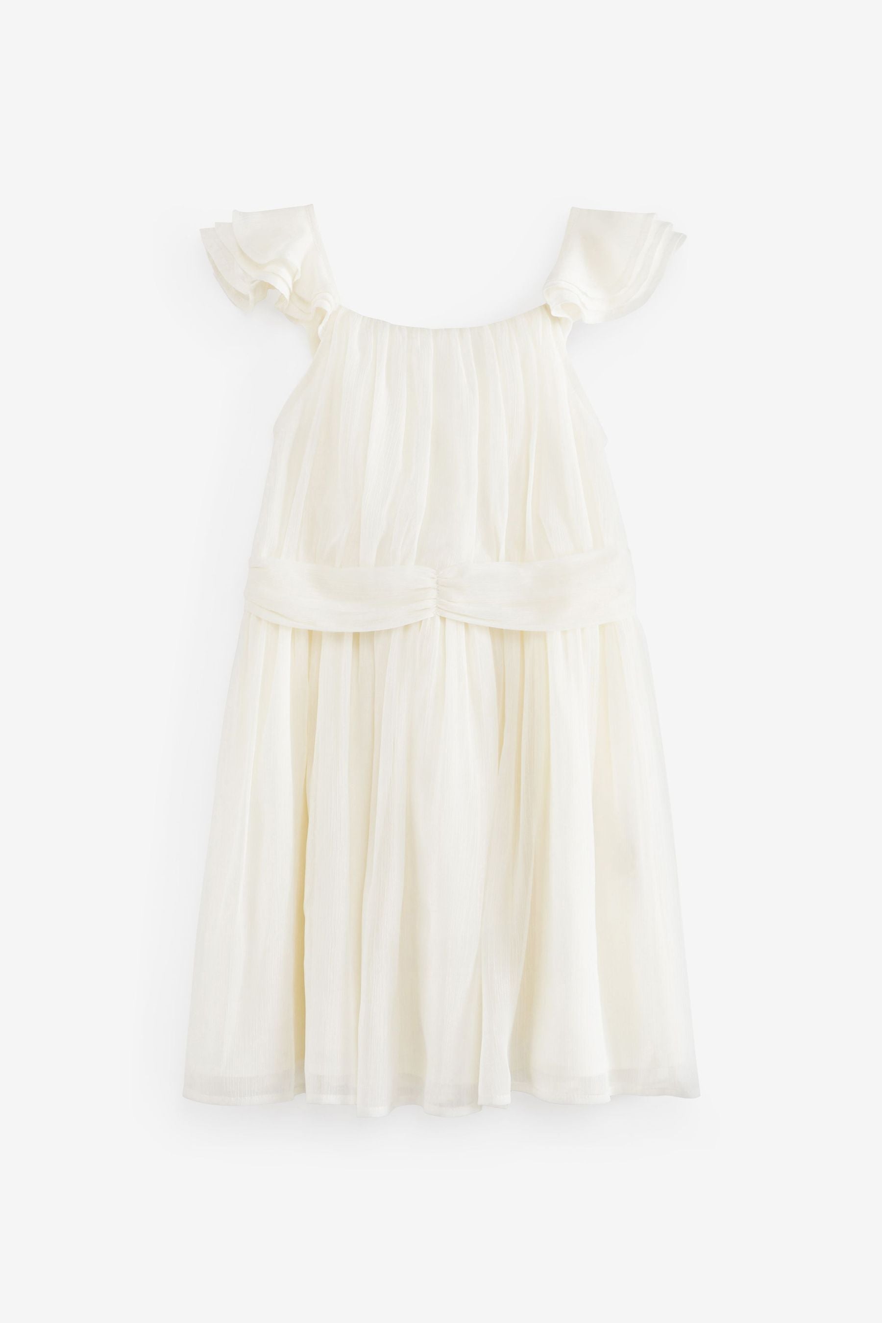 Cream Chiffon Party Dress (3-16yrs)