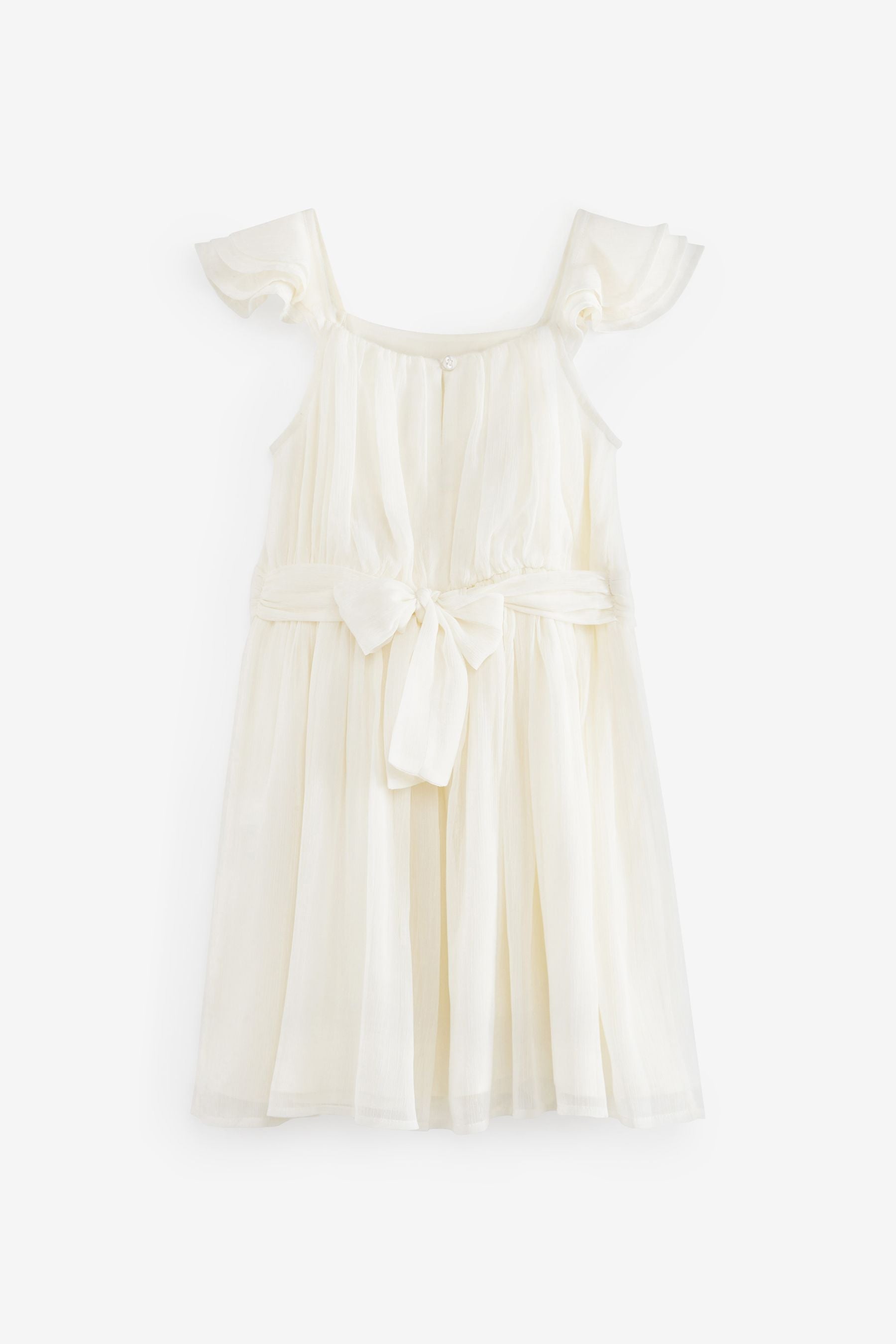 Cream Chiffon Party Dress (3-16yrs)