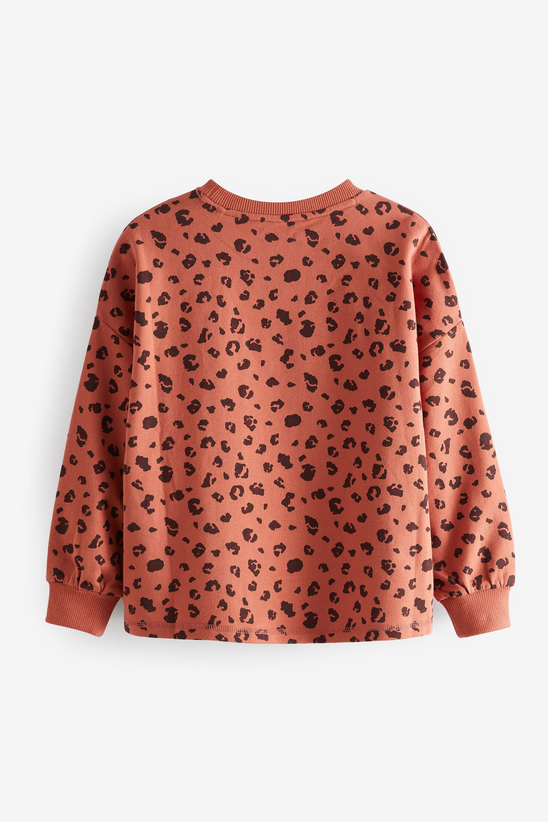 Rust Animal Living My Wild Life Cuffed Long Sleeve Top (3-16yrs)