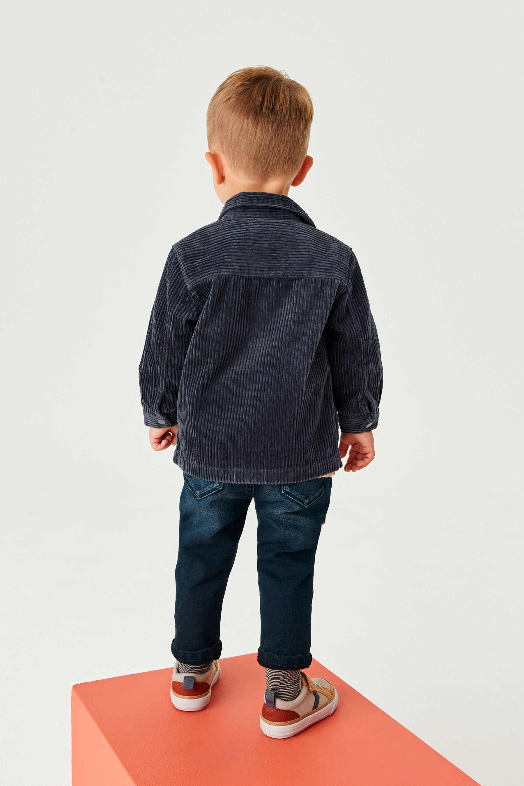 Indigo Blue Jumbo Cord Shacket (3mths-9yrs)