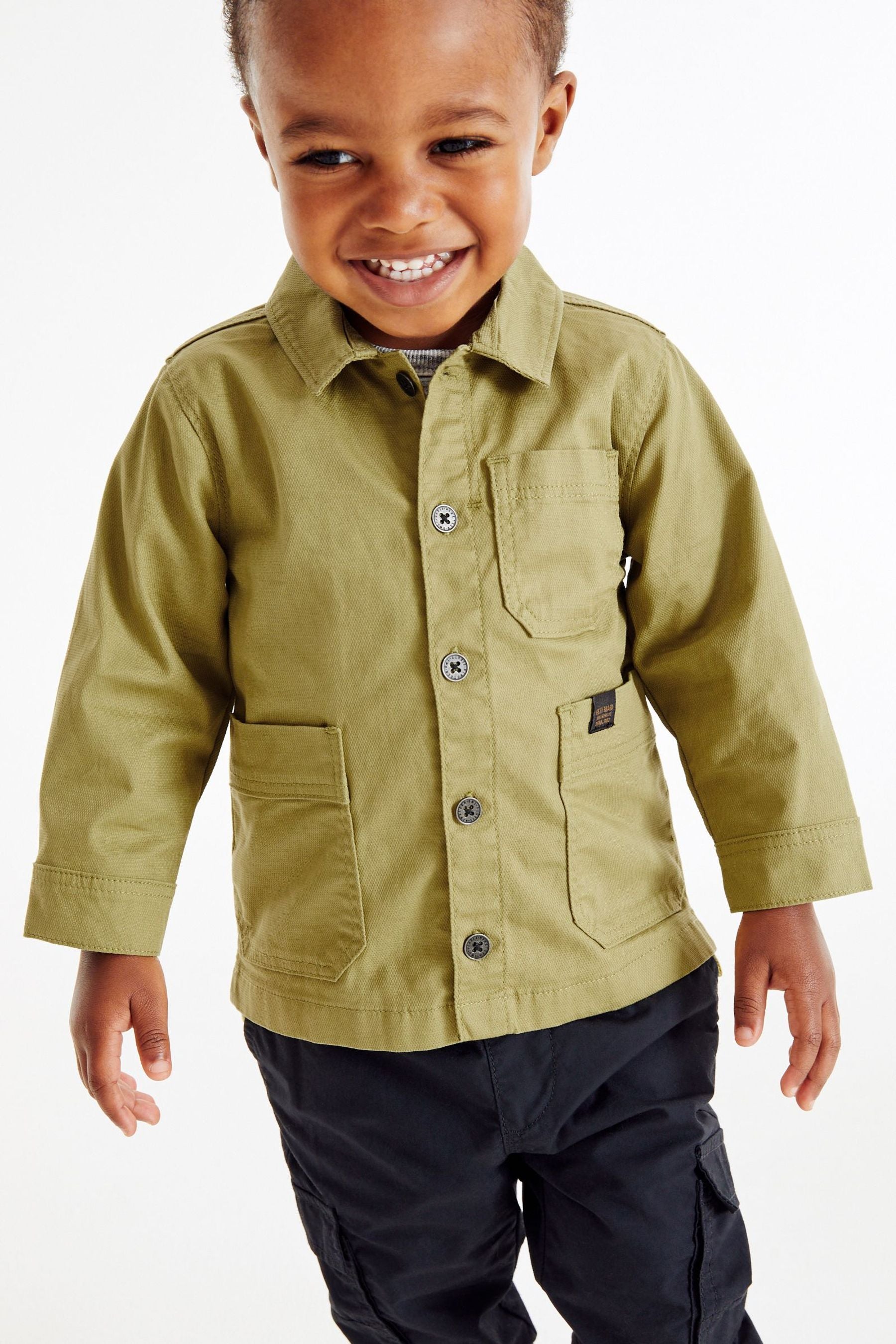 Olive Green Shacket (3mths-9yrs)