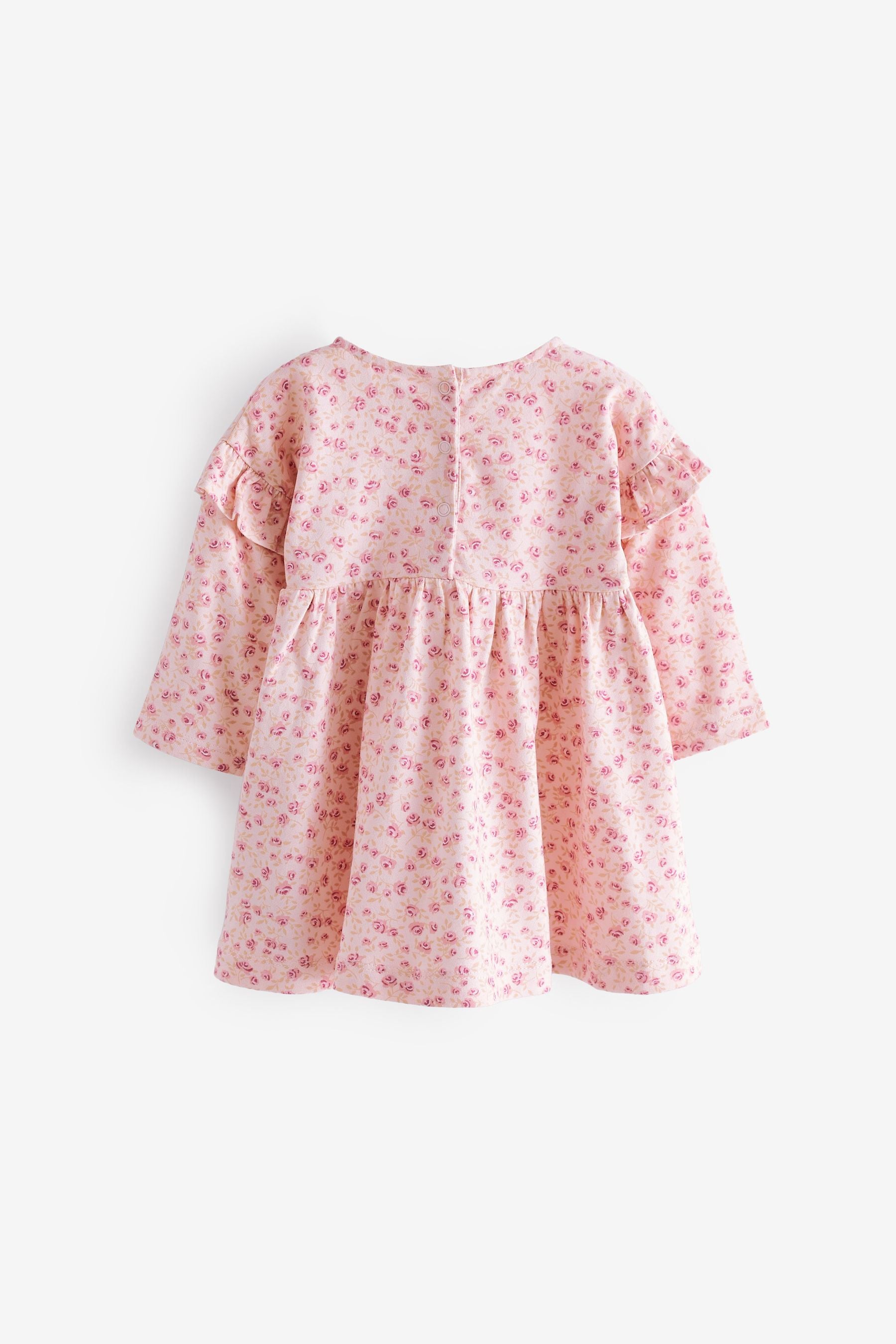 Pink Floral 2 Pack Baby Jersey Dresses (0mths-3yrs)