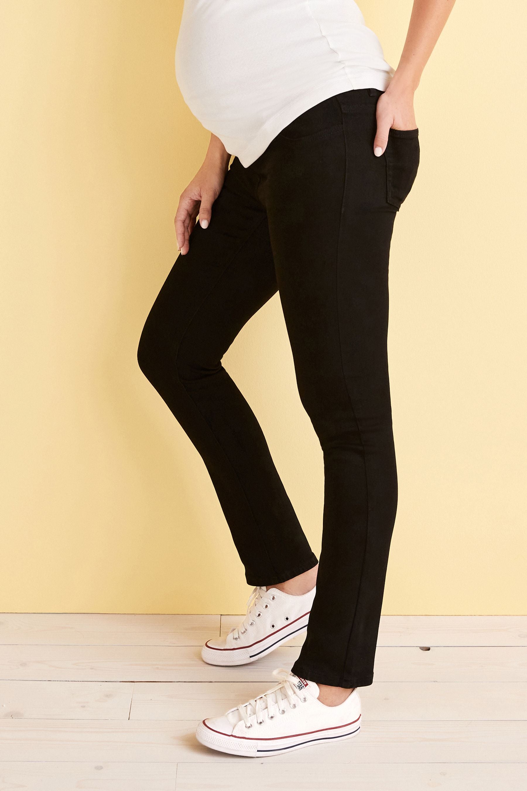 Black Maternity Slim Fit Jeans