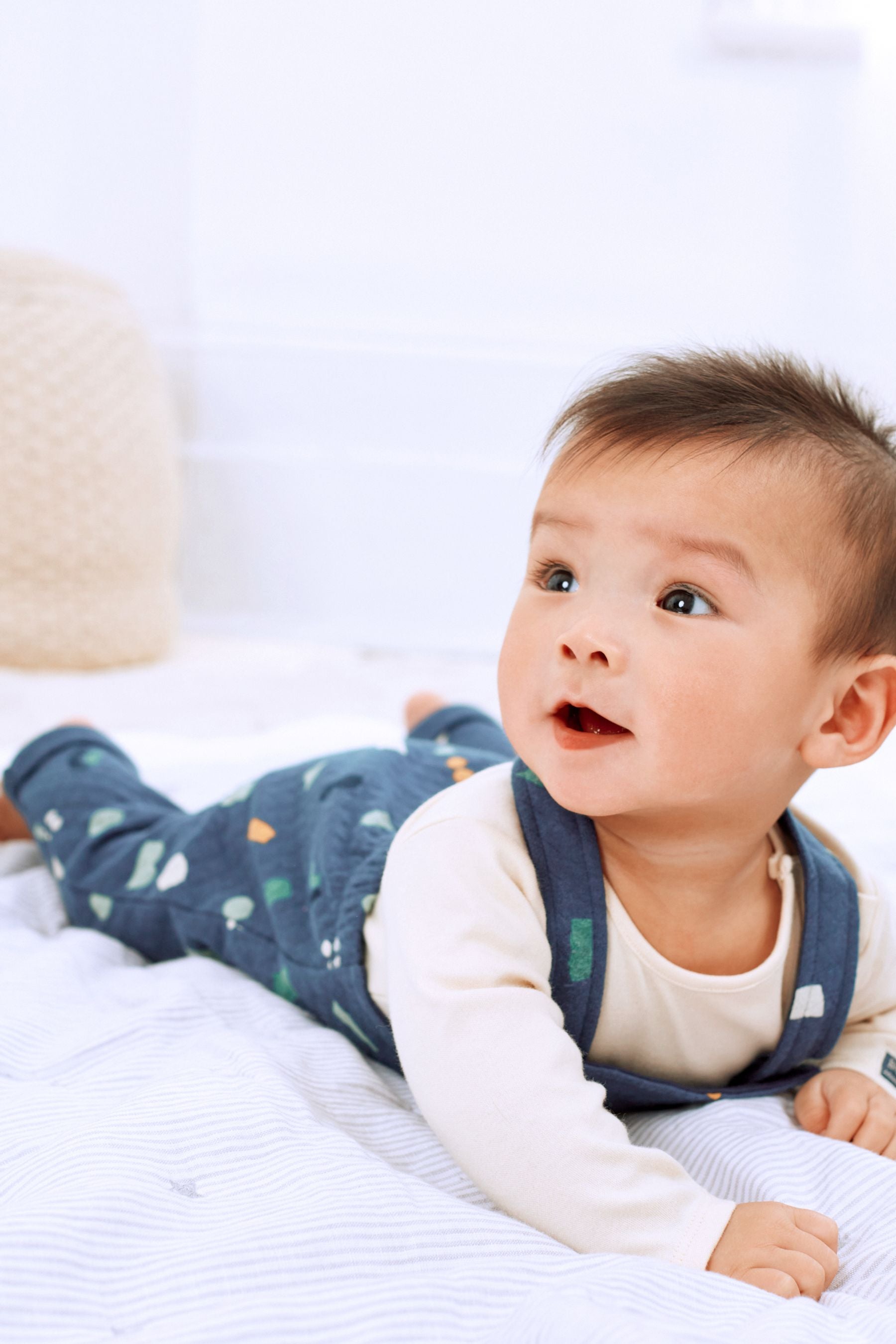 Navy Blue 2 Piece Quilted Baby Dungarees And Bodysuit Set (0mths-2yrs)