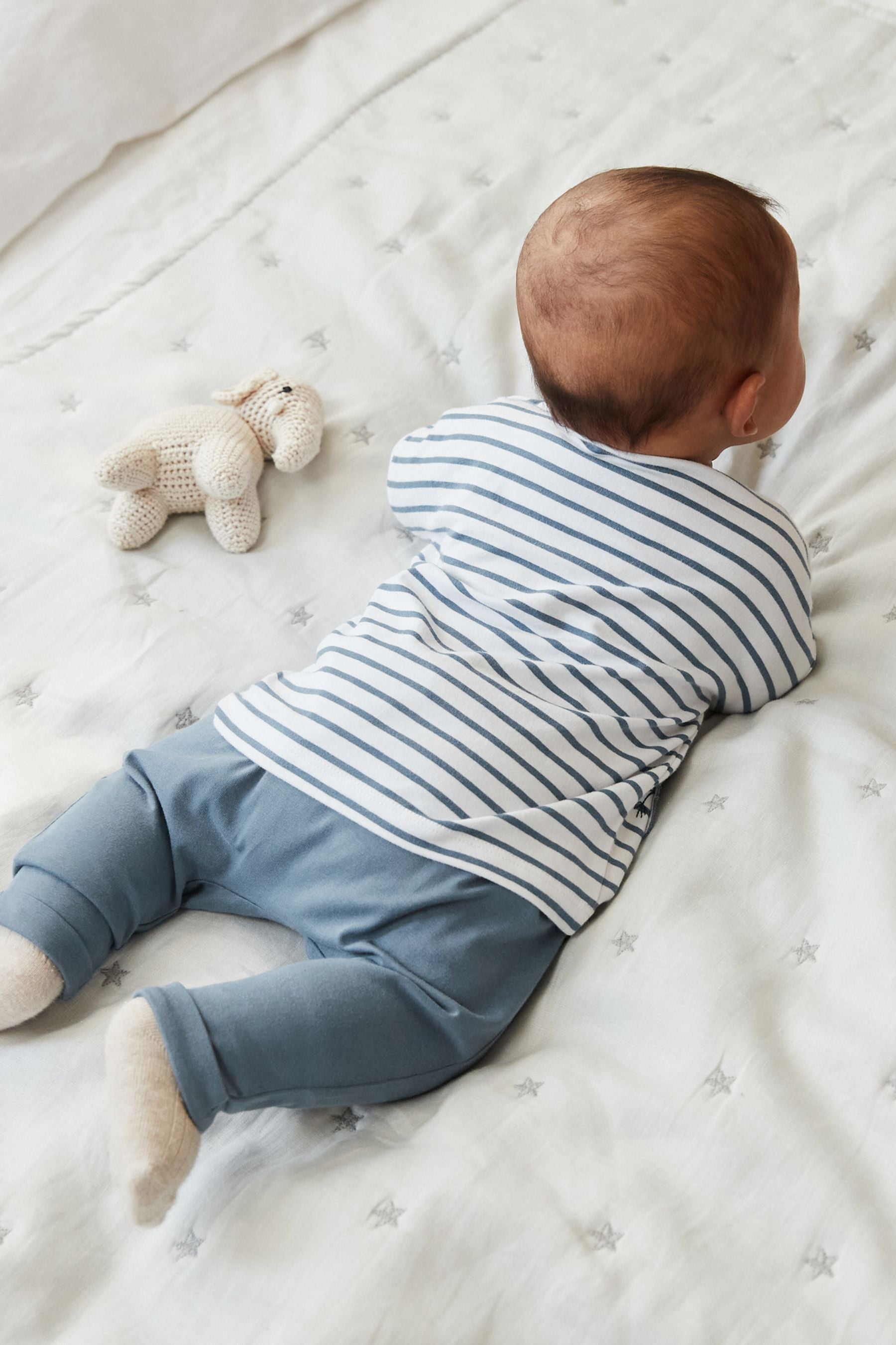 Blue Elephant Baby T-Shirt And Leggings 2 Piece Set