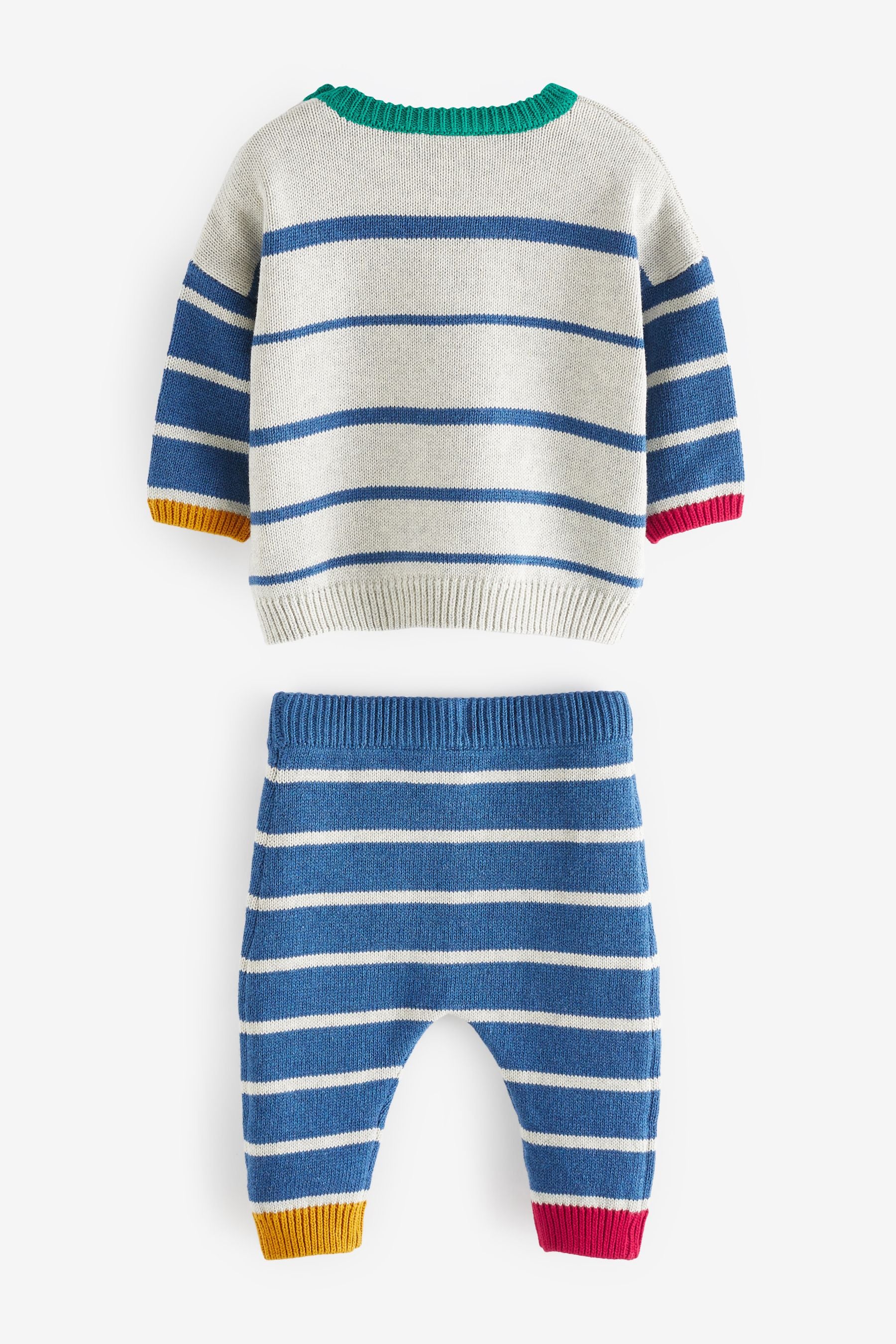 Blue Two Piece Baby Knit Set (0mths-2yrs)