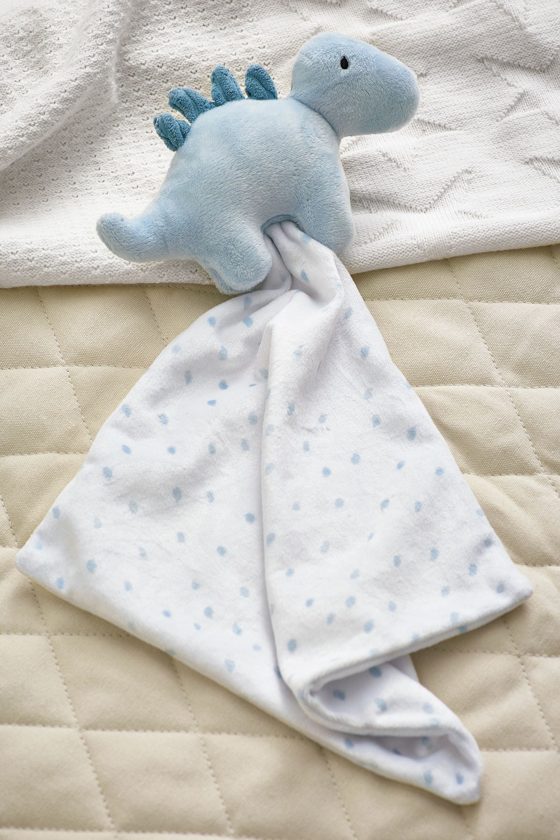 Blue Dino Baby Comforter