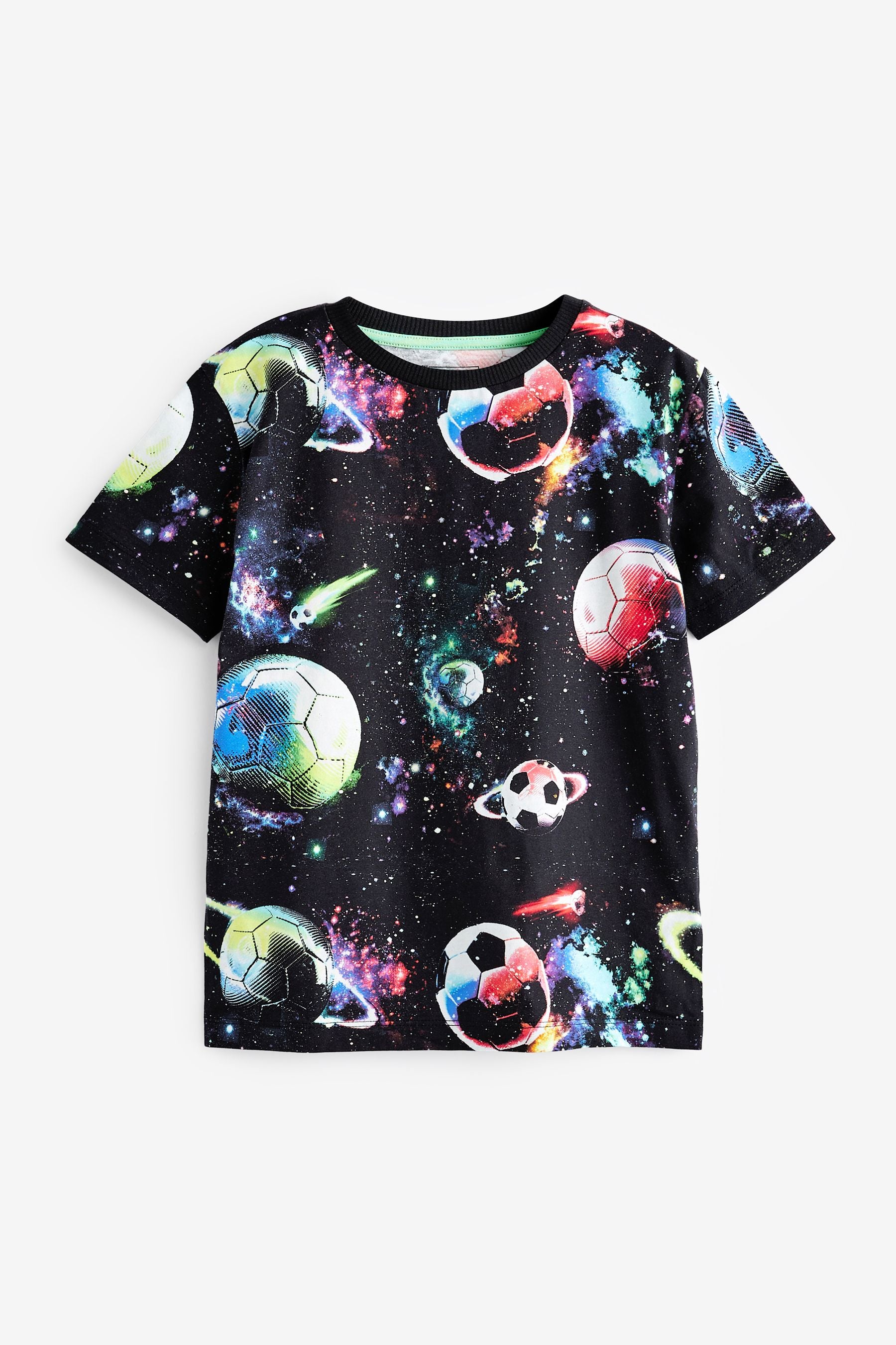 Black Splat Planet 2 Pack Short Sleeve T-Shirts (3-16yrs)