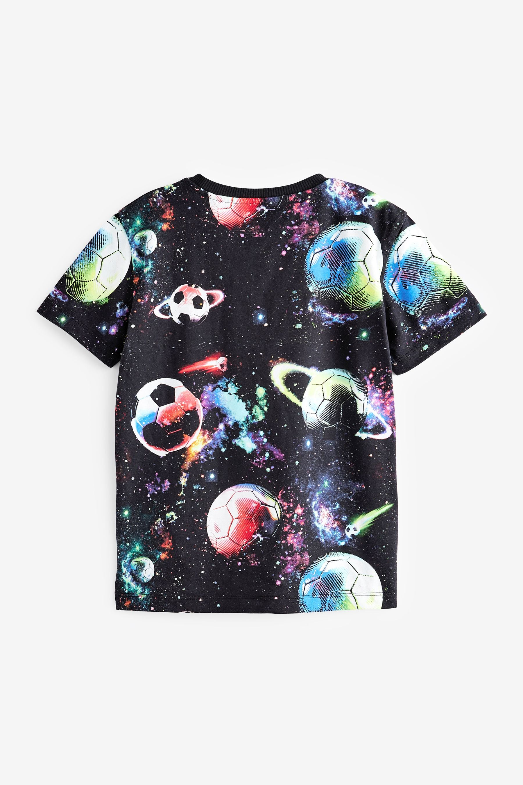 Black Splat Planet 2 Pack Short Sleeve T-Shirts (3-16yrs)