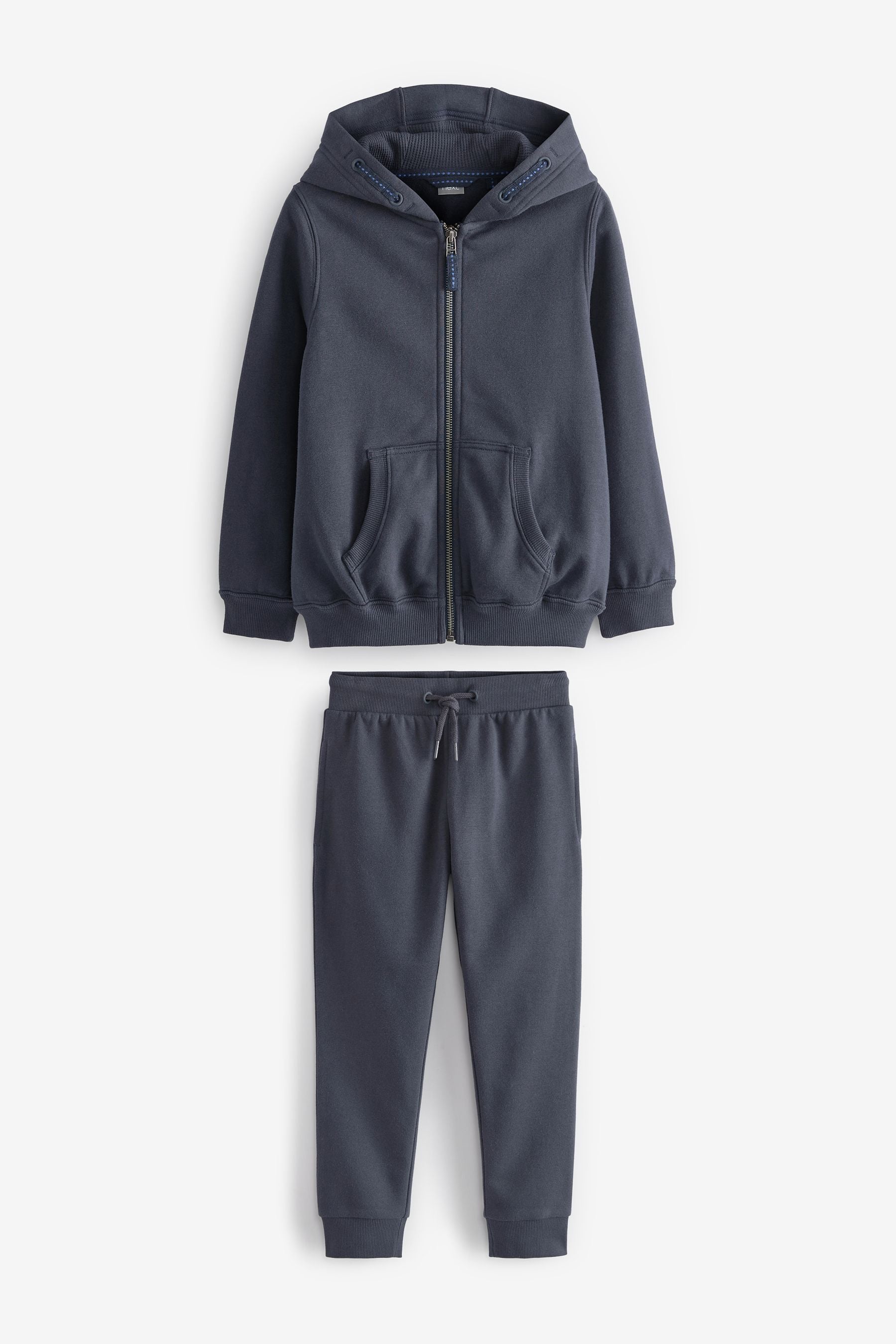 Navy Blue Zip Through and Hoodie And Joggers Sports Set (3-16yrs)