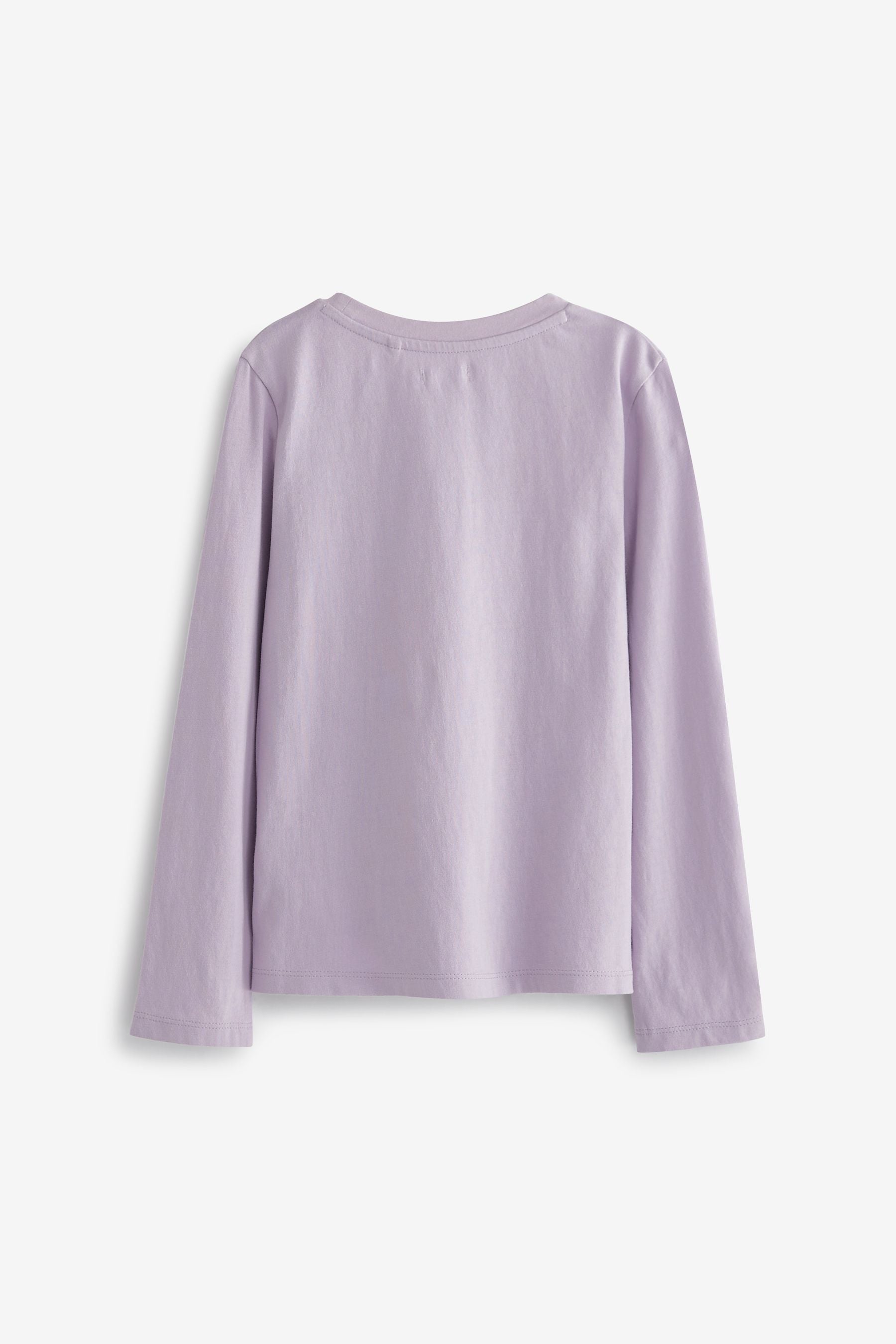 Lilac Purple Sequin Butterfly Long Sleeve Top (3-16yrs)