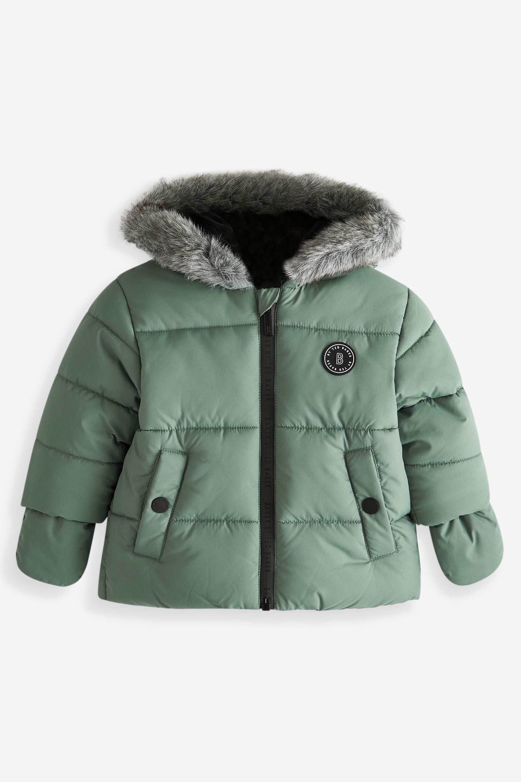 Green Baker by Ted Baker Shower Resistant Padded Coat