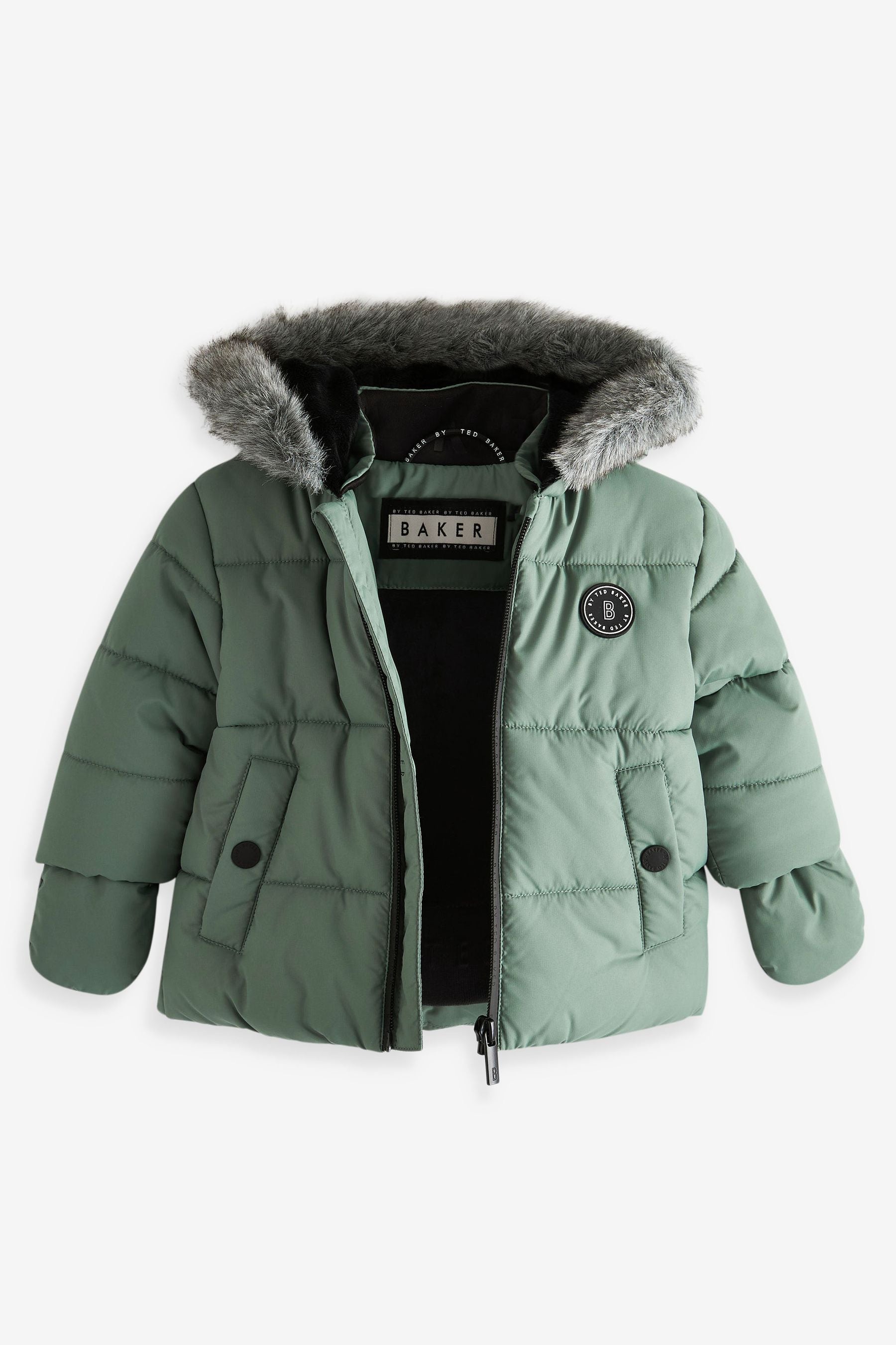 Green Baker by Ted Baker Shower Resistant Padded Coat