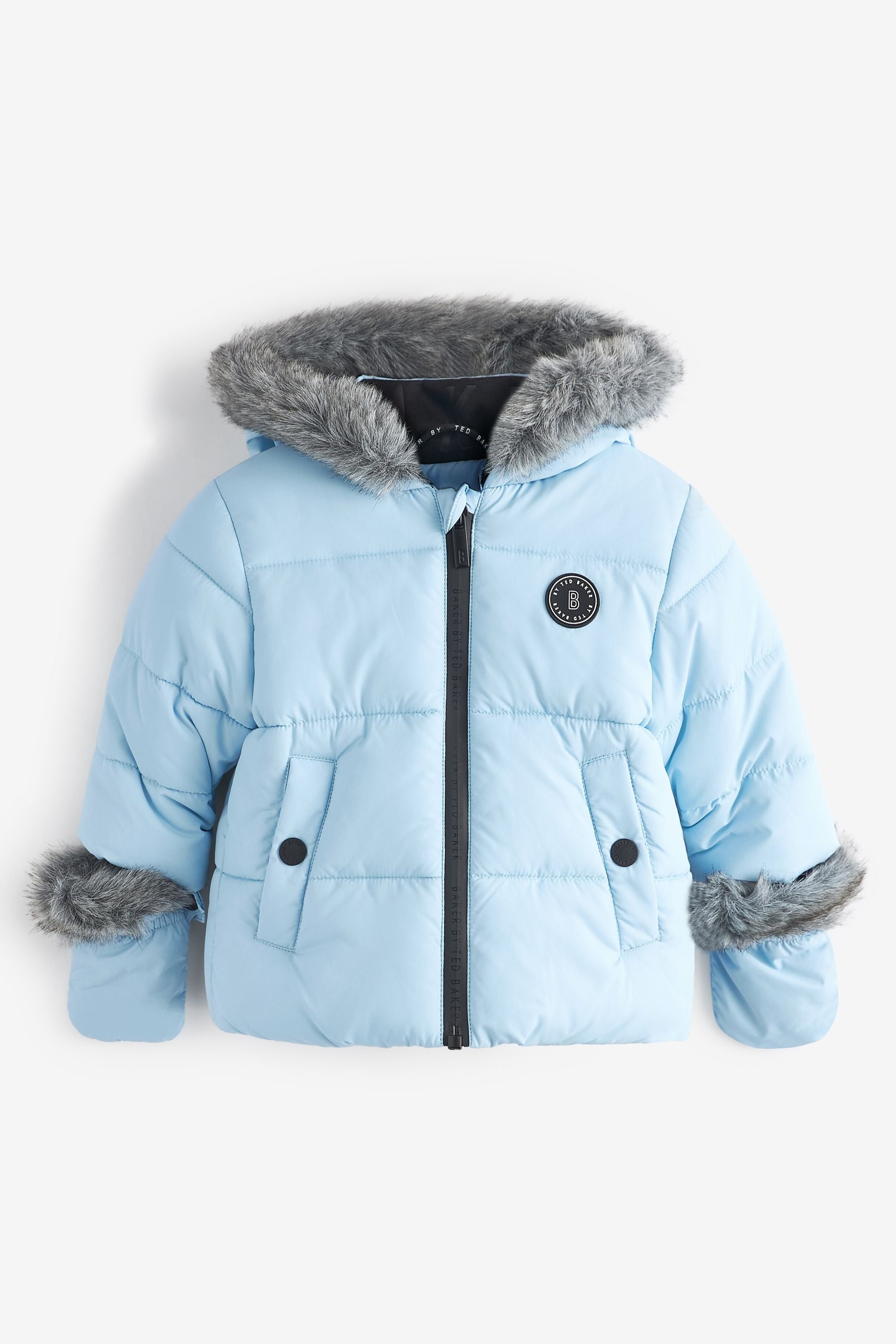 Light Blue Baker by Ted Baker Shower Resistant Padded Coat