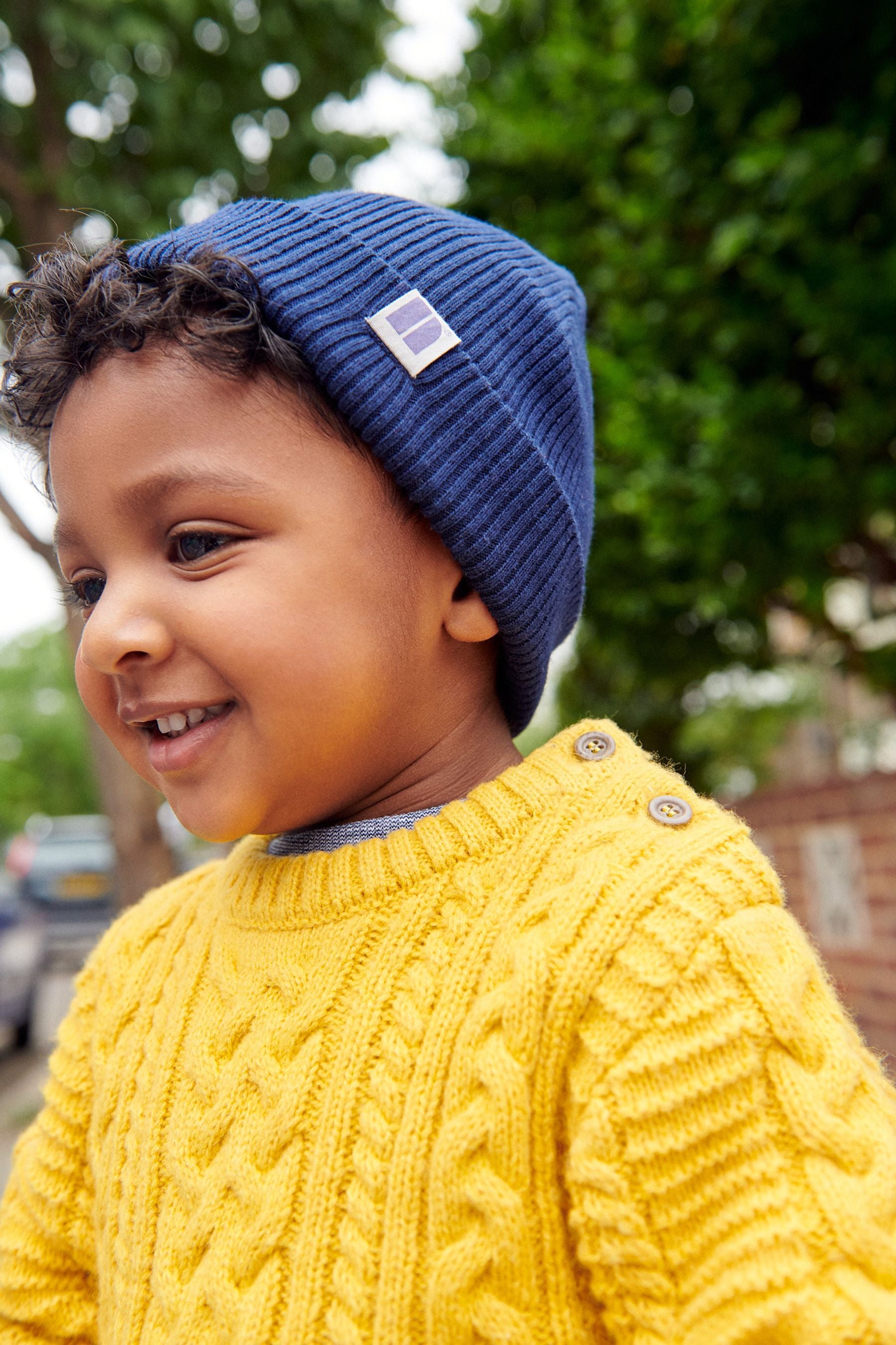 Yellow Cable Crew Jumper (3mths-7yrs)