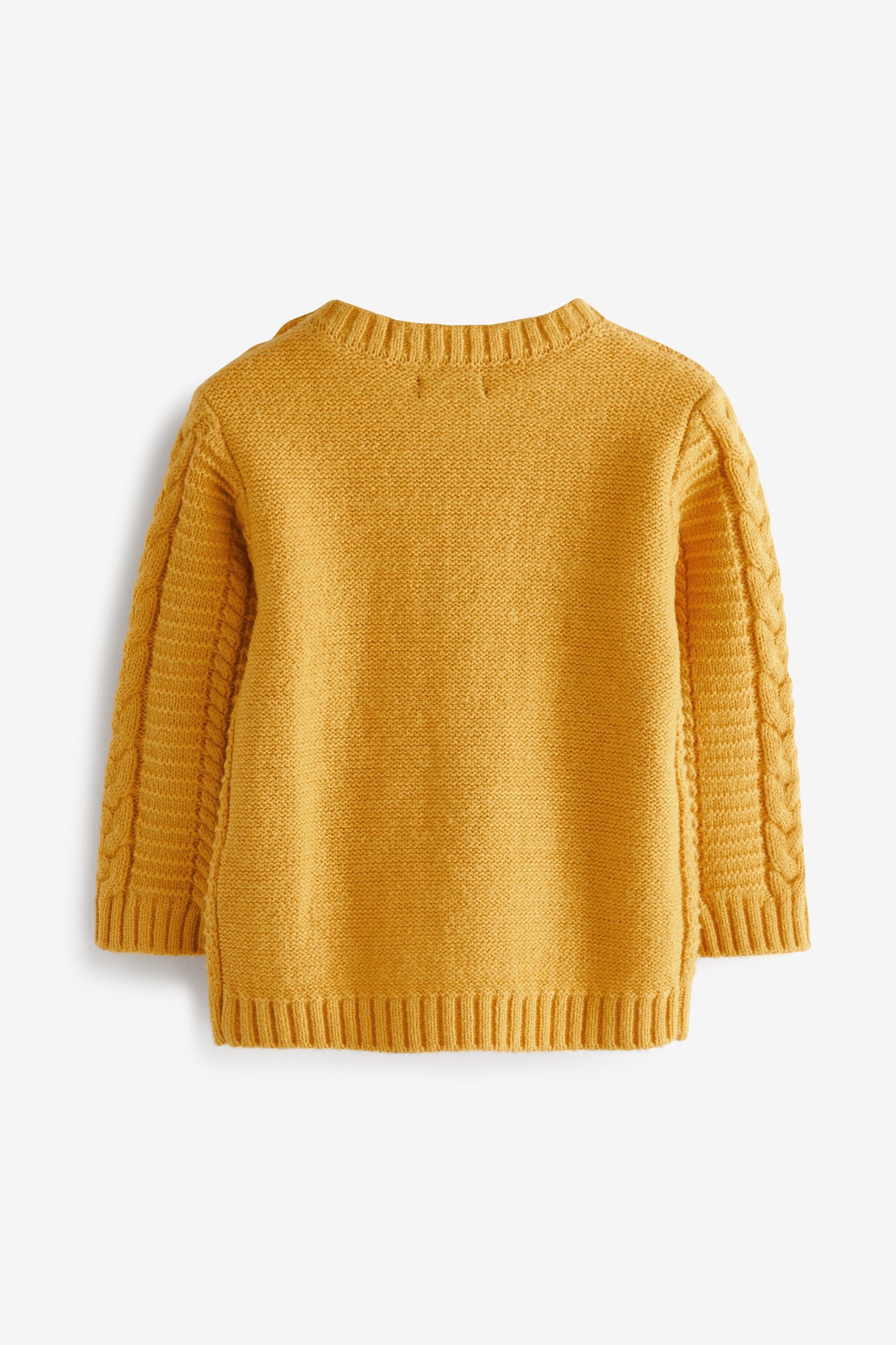 Yellow Cable Crew Jumper (3mths-7yrs)