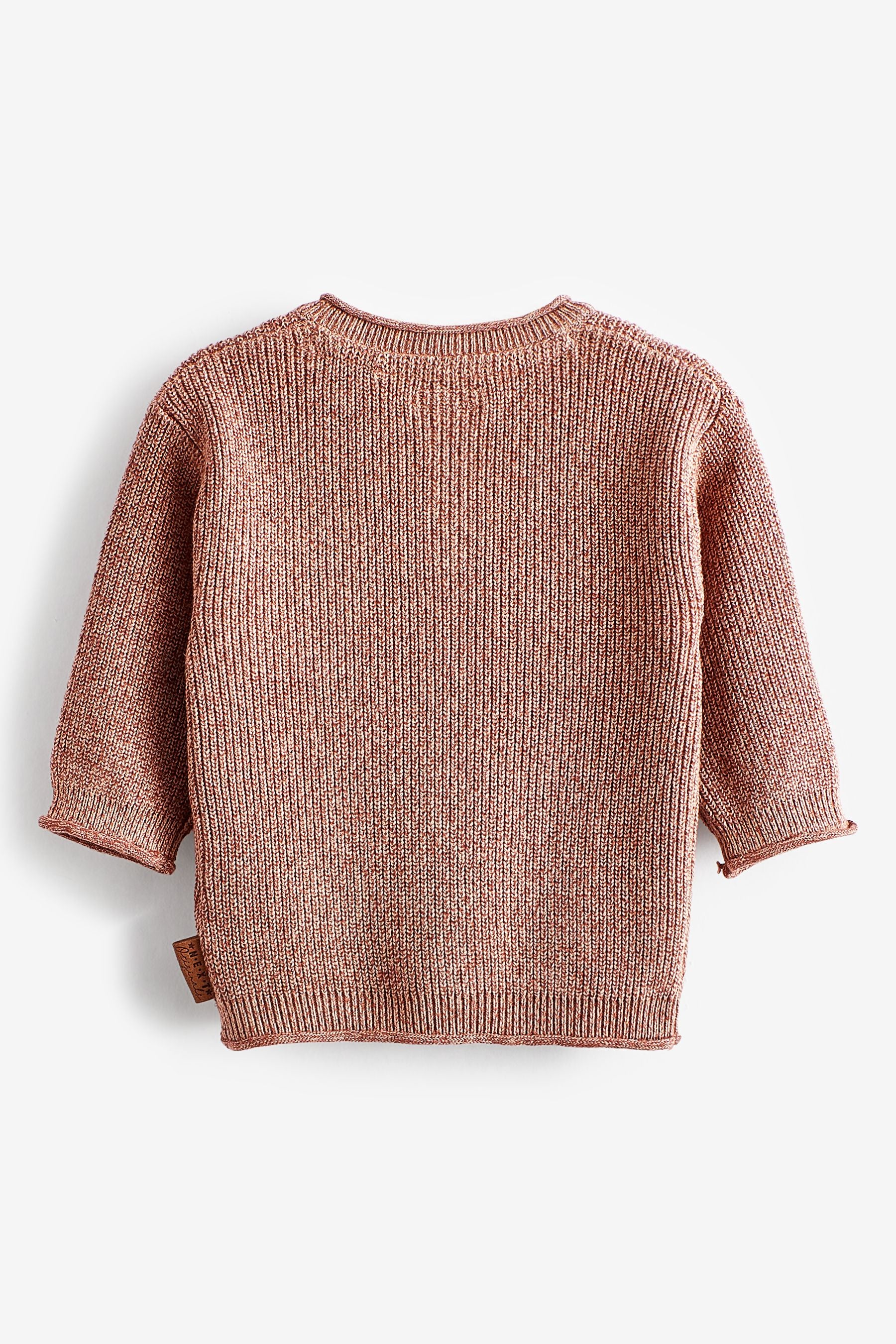 Blush Pink Henley Button Neck Jumper (3mths-7yrs)