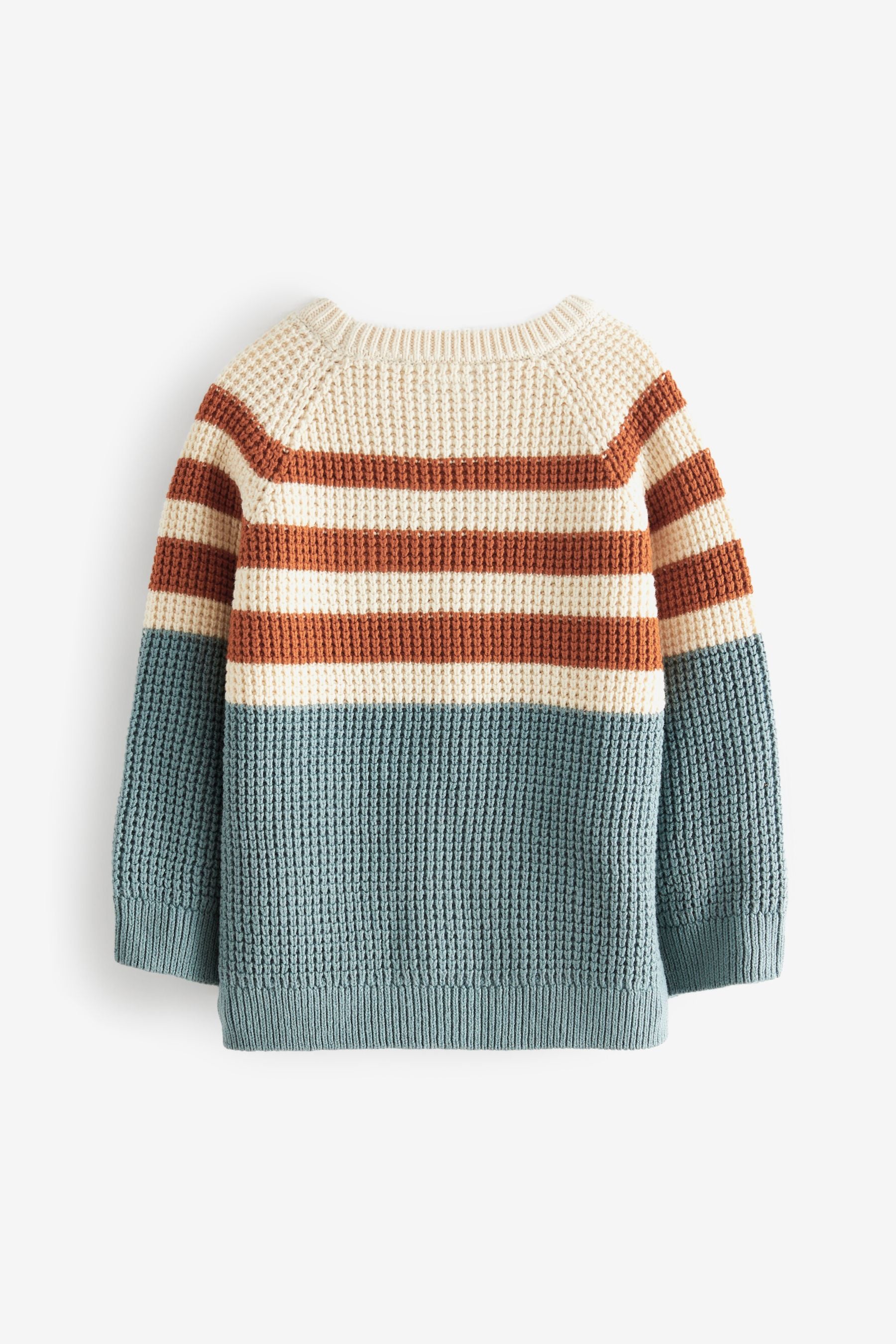 Blue Character Stripe Colourblock Jumper (3mths-7yrs)