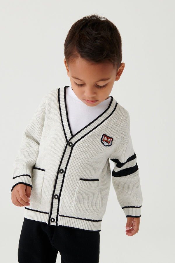 Ecru White Button Through Cardigan (3mths-7yrs)