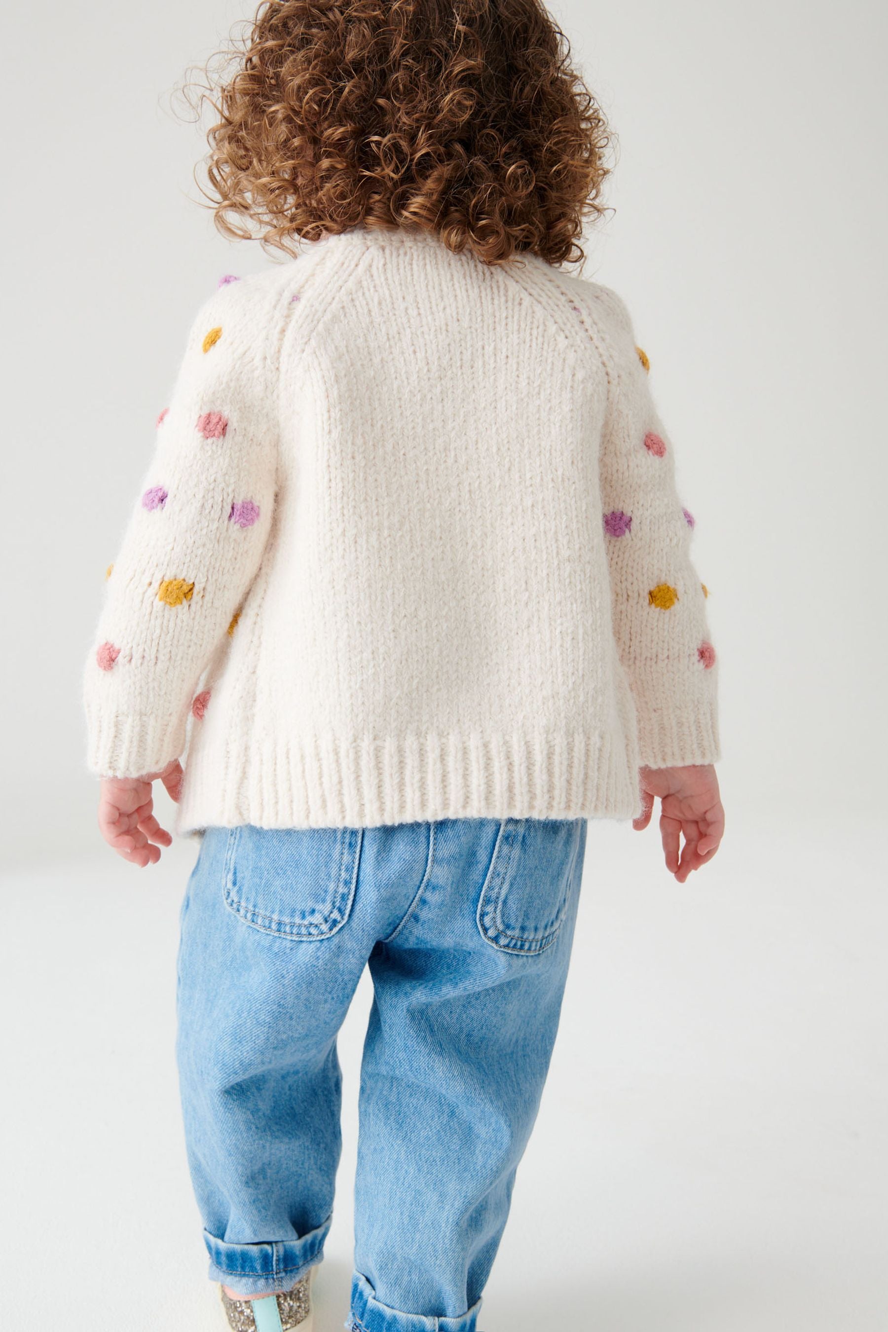 Ecru Marl Chunky Cardigan (3mths-10yrs)