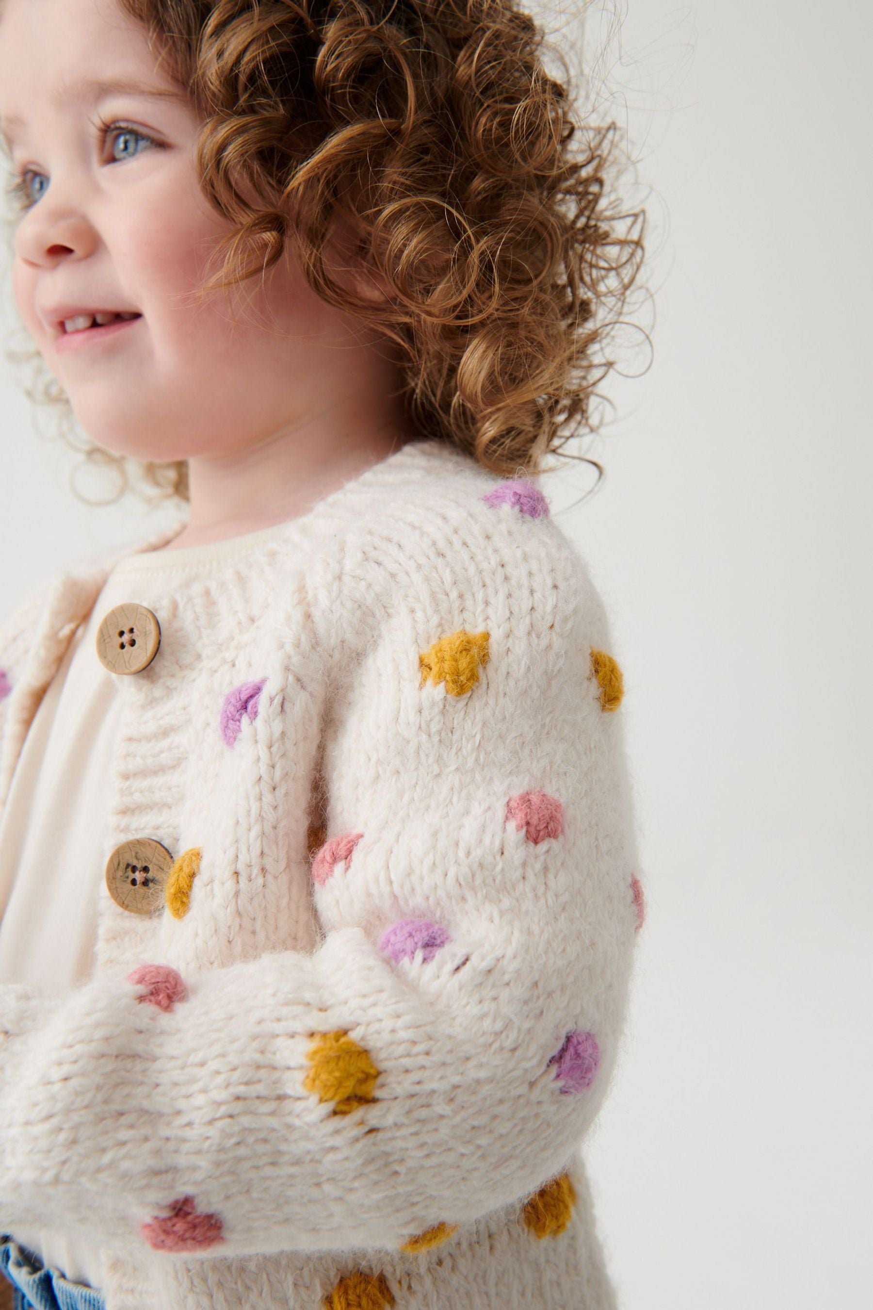 Ecru Marl Chunky Cardigan (3mths-10yrs)