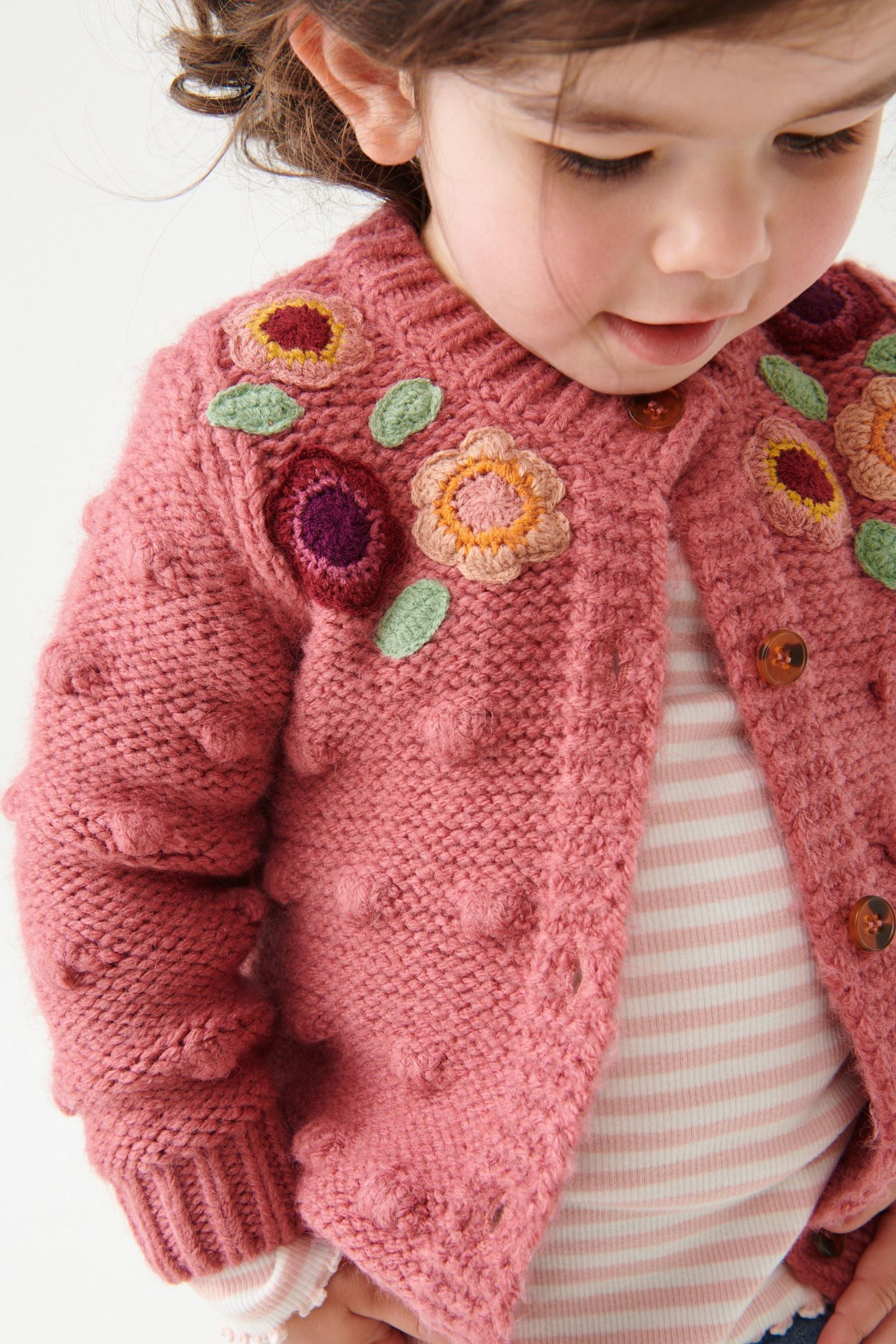 Pink Chunky Cardigan (3mths-10yrs)