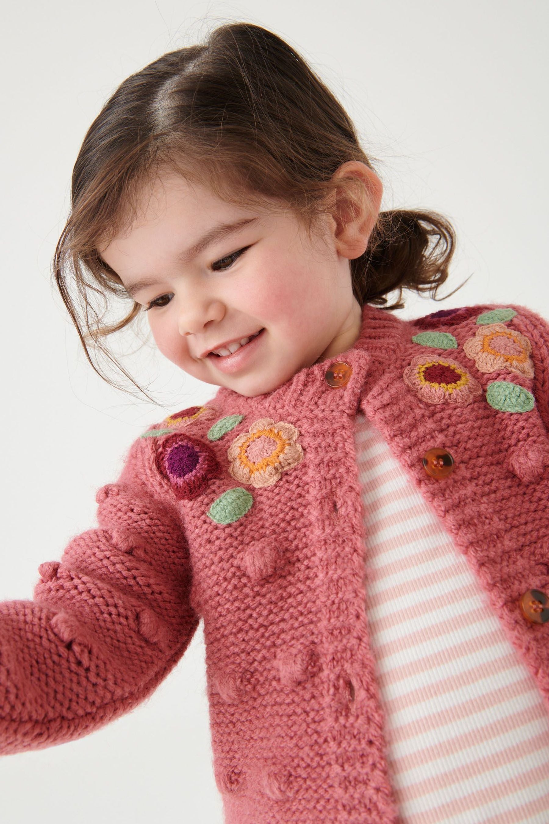 Pink Chunky Cardigan (3mths-10yrs)