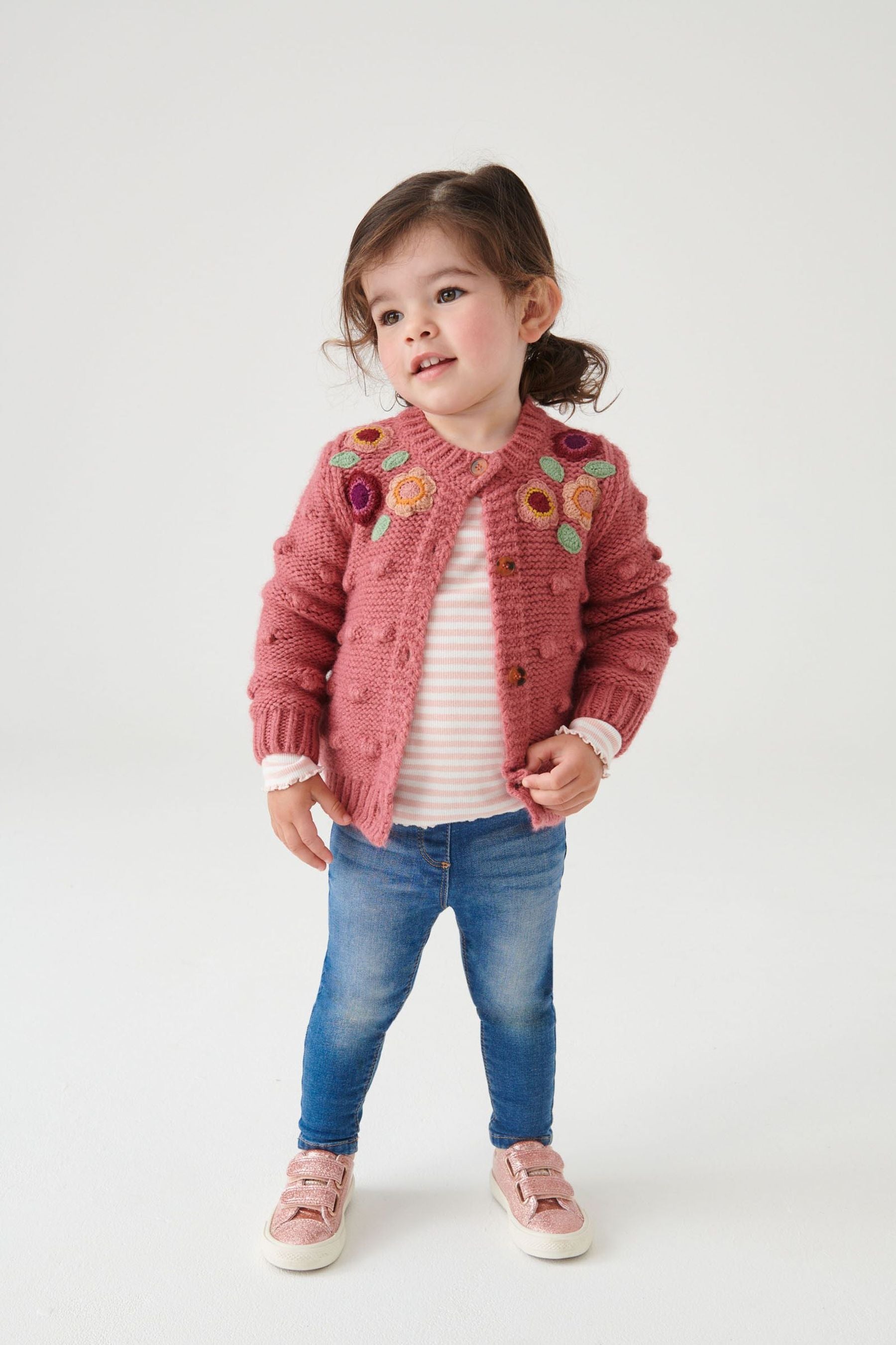 Pink Chunky Cardigan (3mths-10yrs)