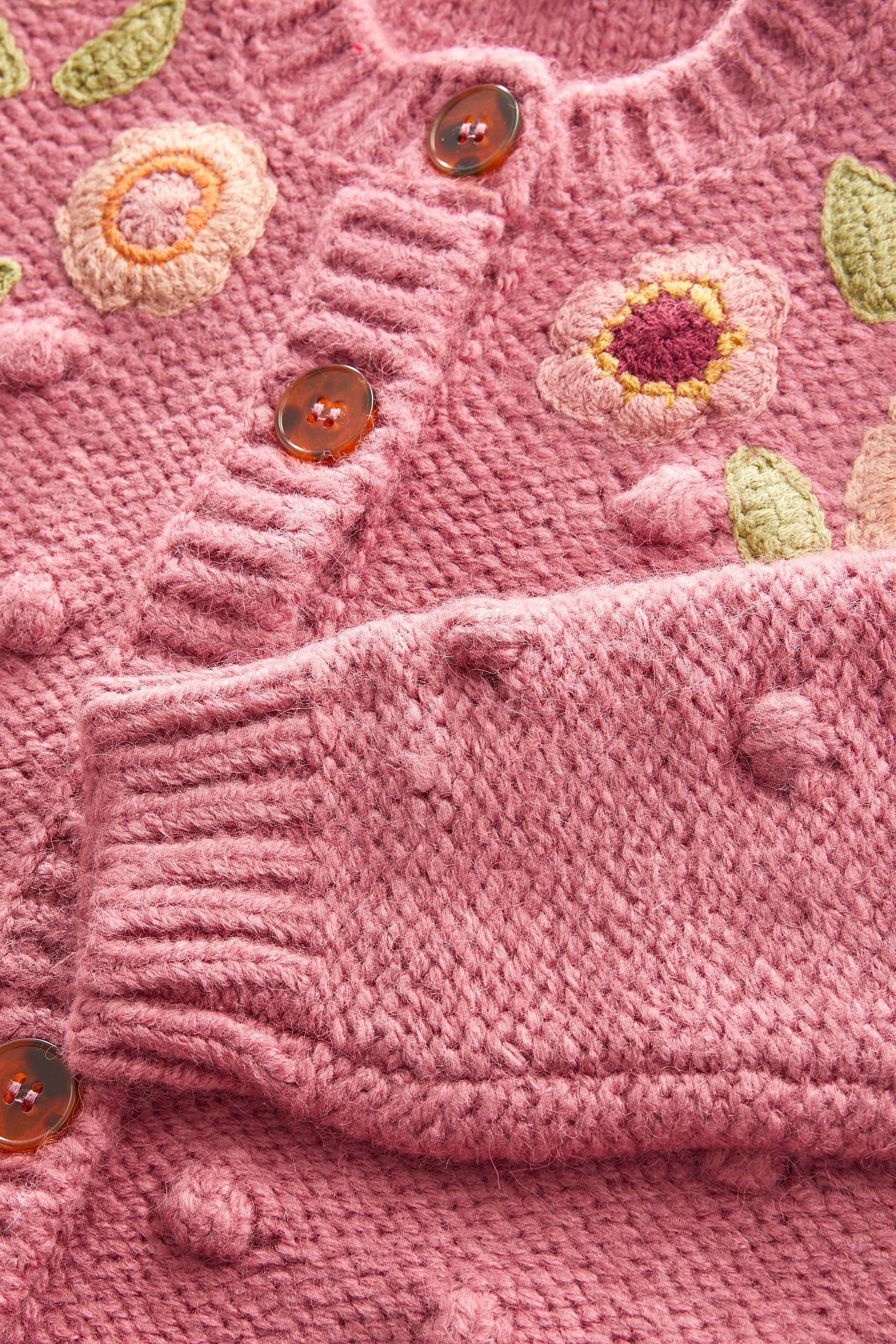 Pink Chunky Cardigan (3mths-10yrs)