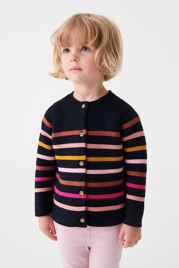 Navy Stripe Cardigan (3mths-10yrs)