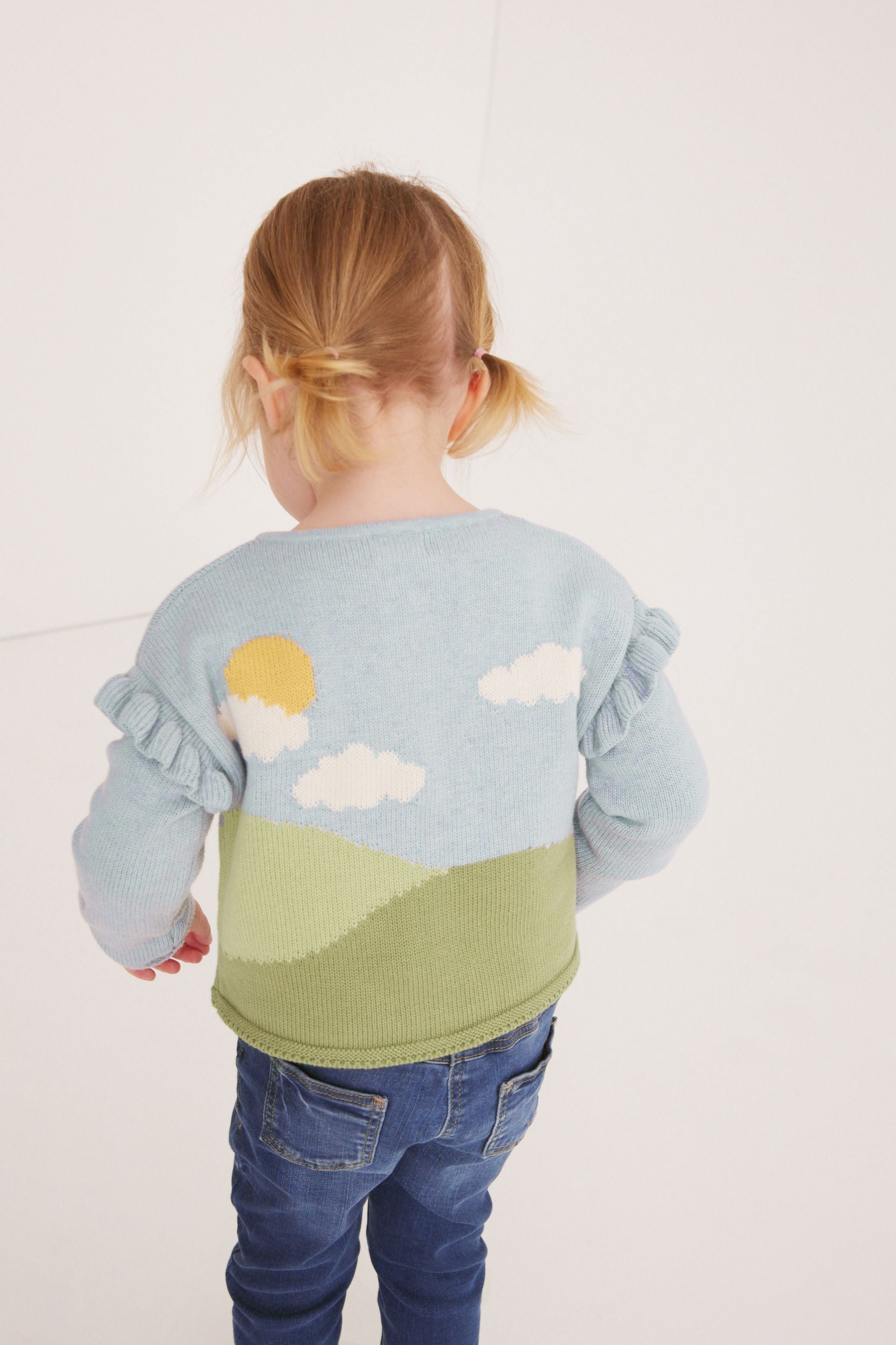 Blue Sheep Character Cardigan (3mths-7yrs)