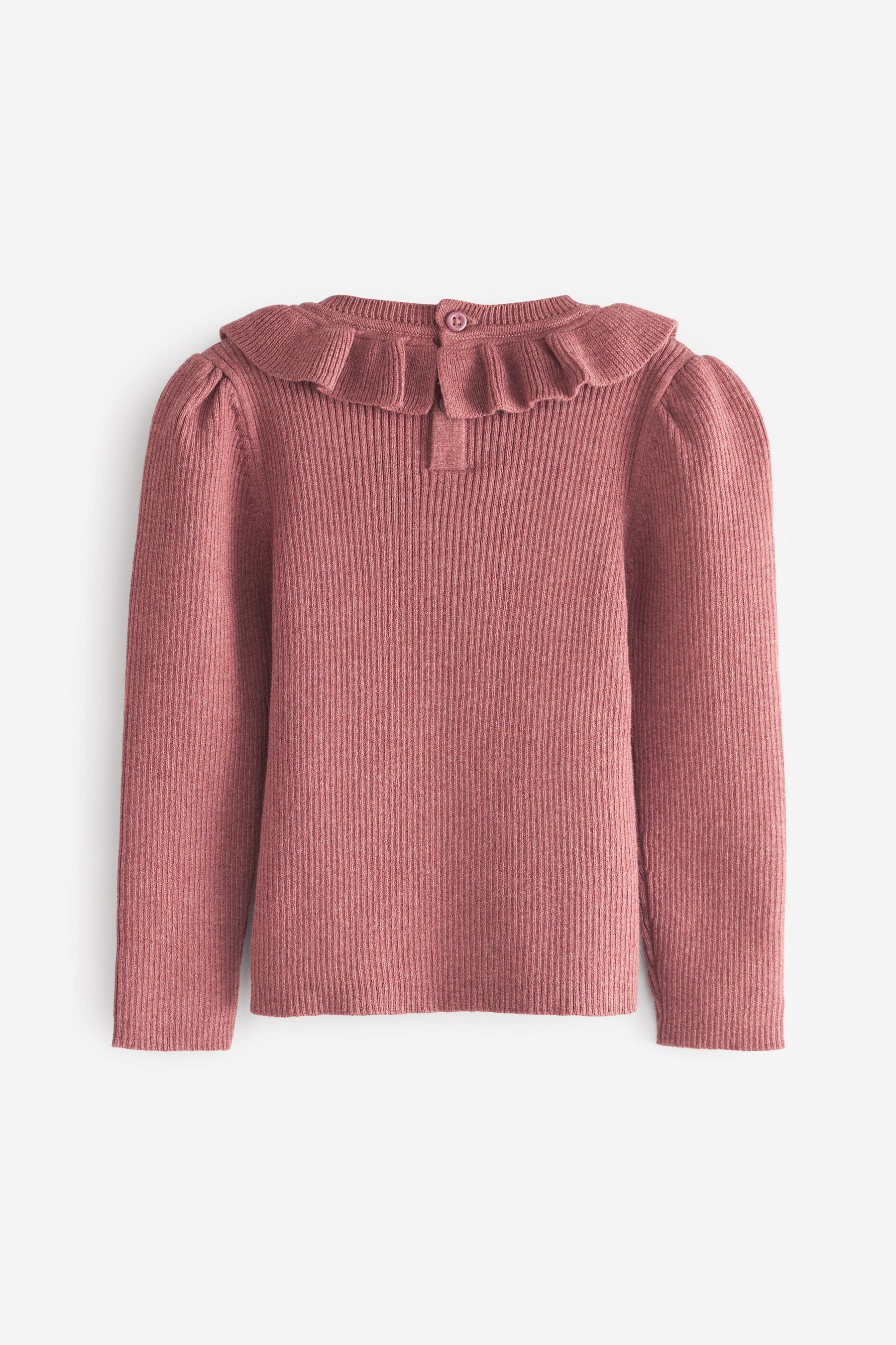 Pink Frill Neck Jumper (3mths-7yrs)