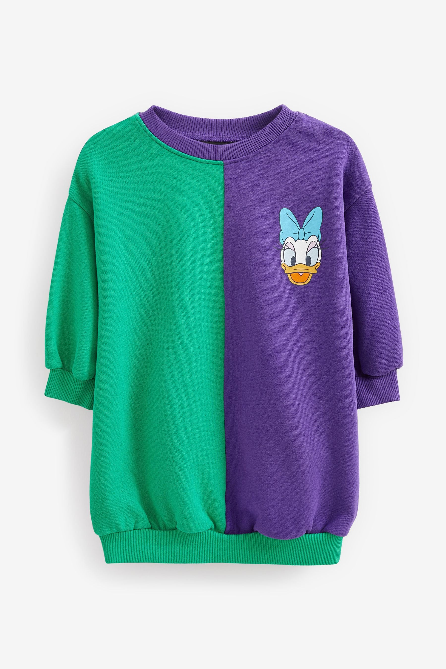 Multi Disney Daisy Duck Colourblock Sweat Dress (3mths-7yrs)