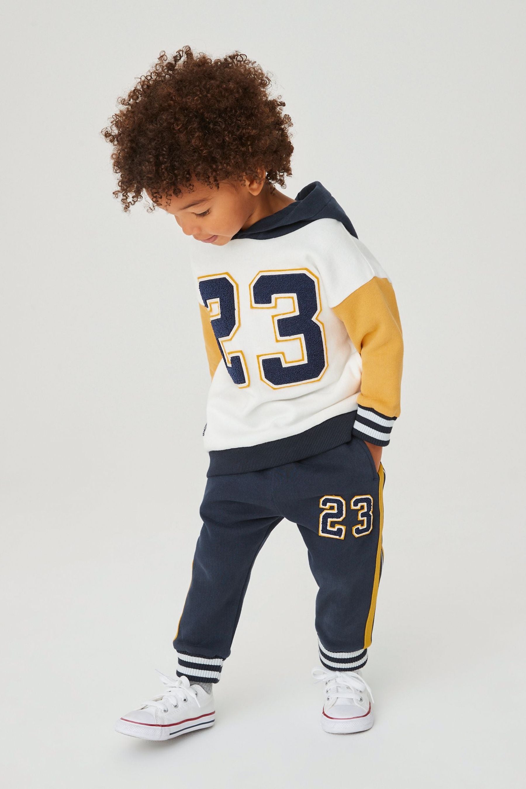 Multi Varsity Long Sleeve Jersey Hoodie (3mths-7yrs)