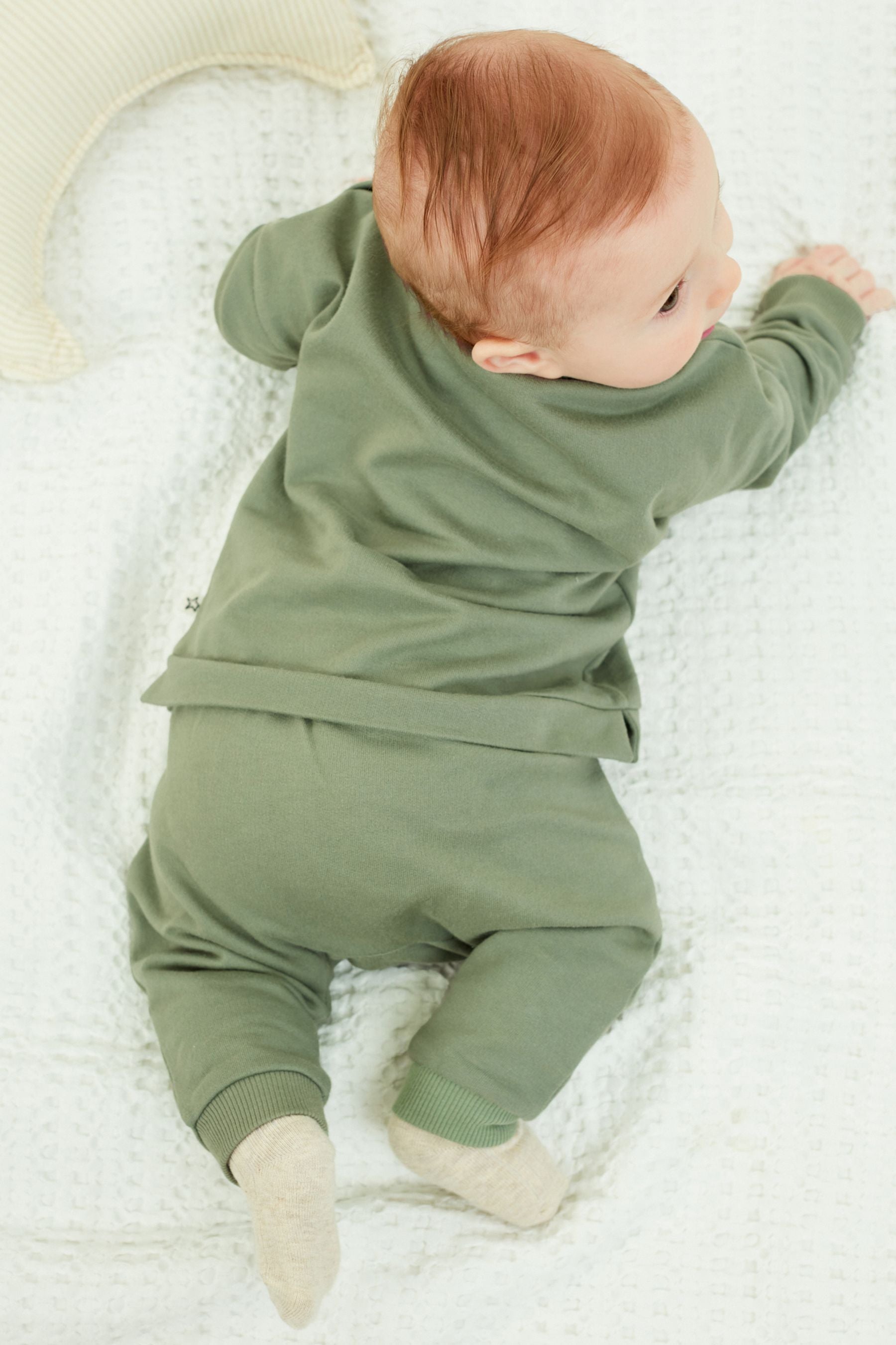 Sage Green 2 Piece Baby Co-ord Sweatshirt And Joggers Set